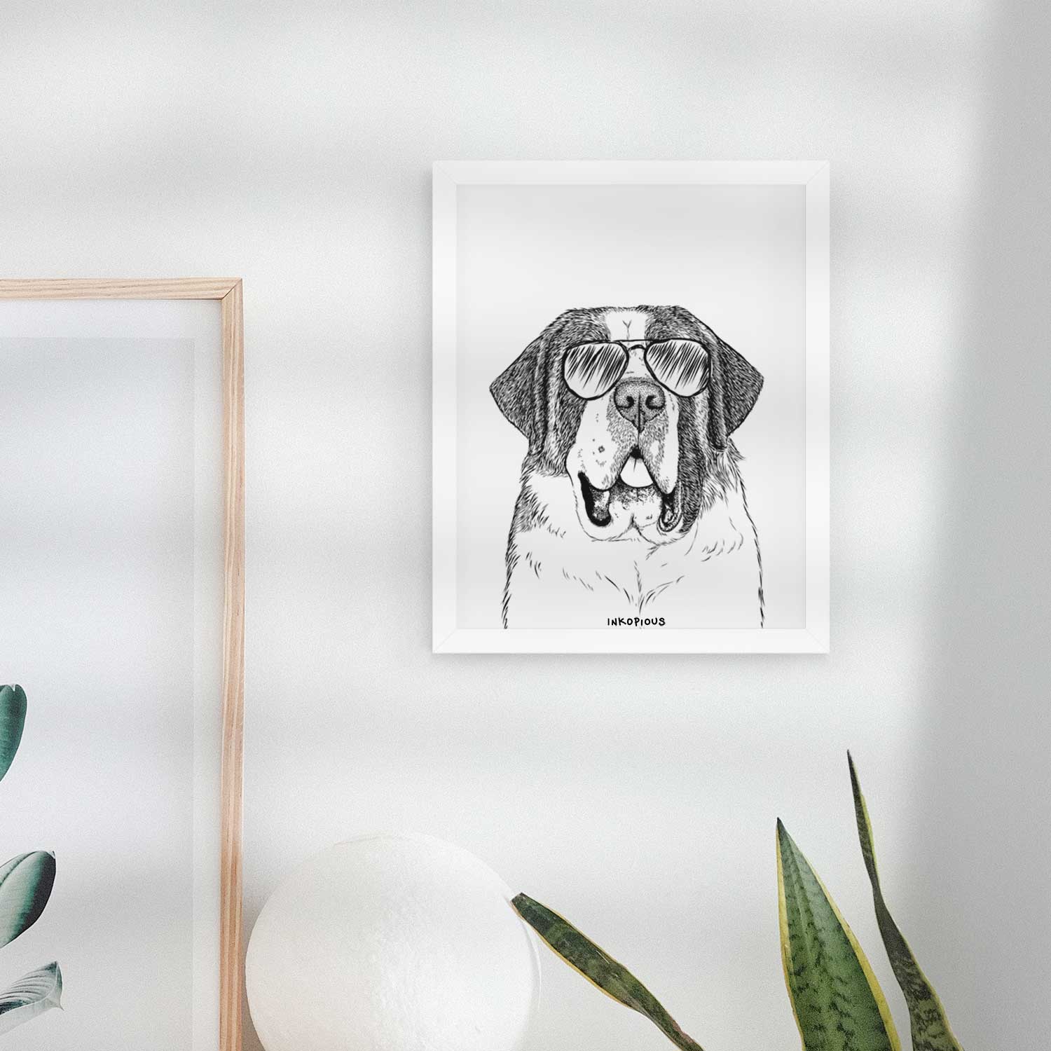 Thor the Saint Bernard Art Print