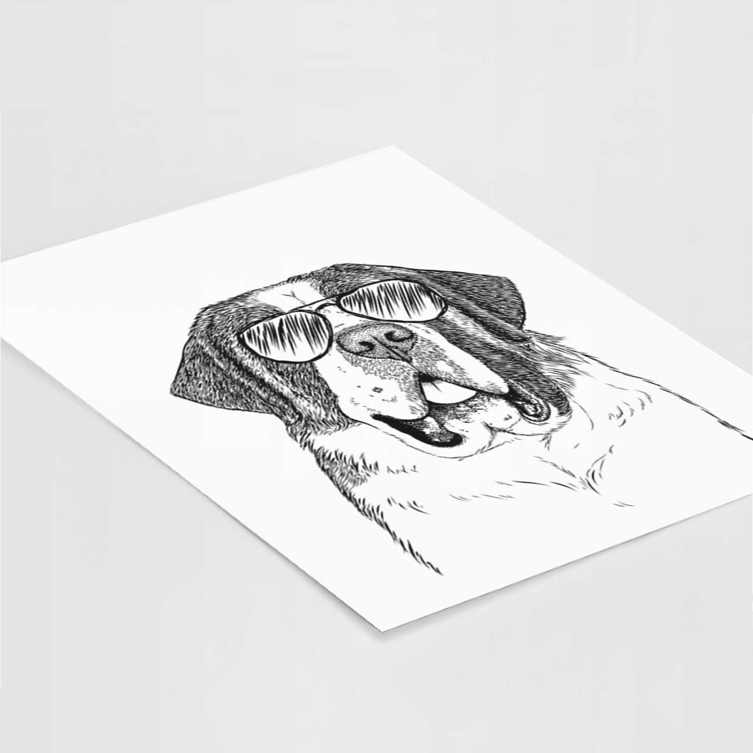 Thor the Saint Bernard Art Print