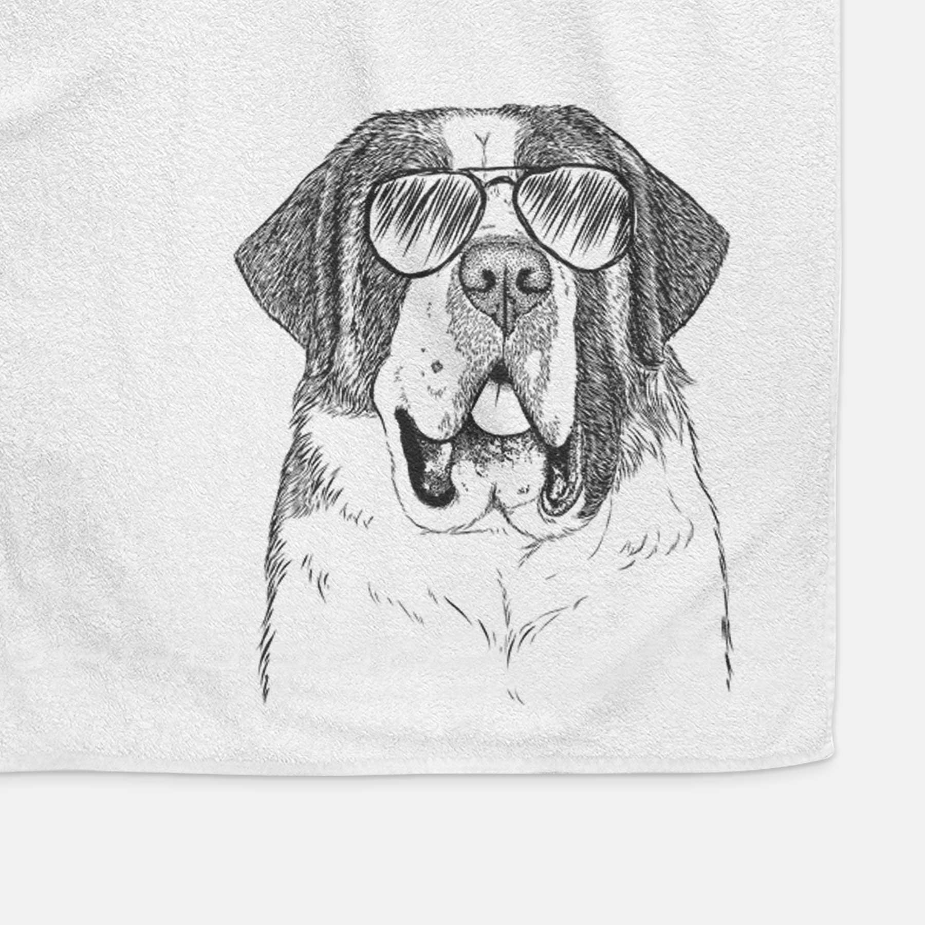 Thor the Saint Bernard Decorative Hand Towel