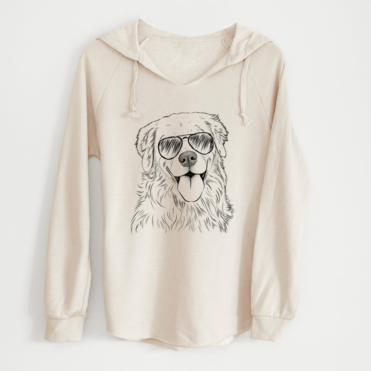 Aviator Ticket the Golden Retriever - Cali Wave Hooded Sweatshirt
