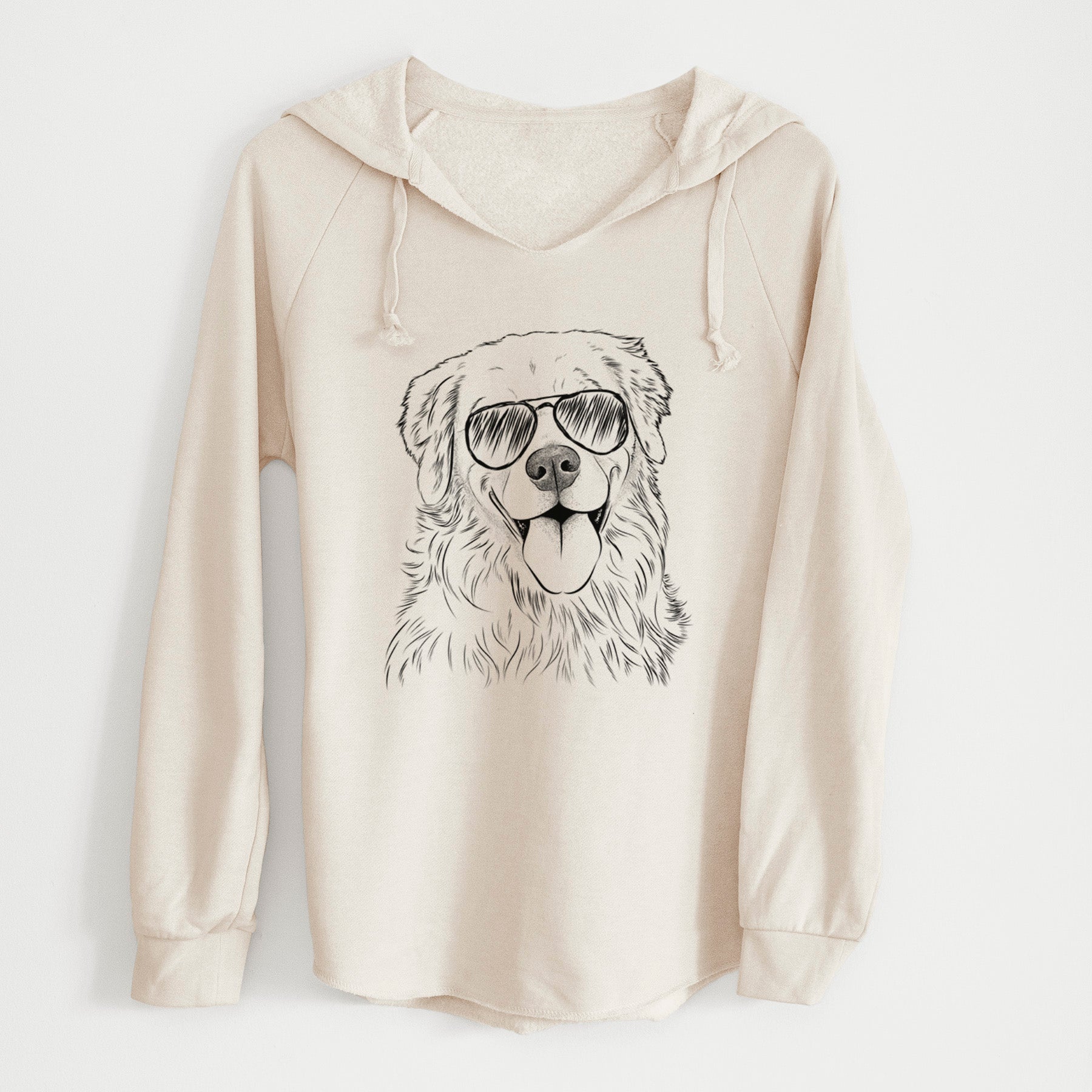 Aviator Ticket the Golden Retriever - Cali Wave Hooded Sweatshirt