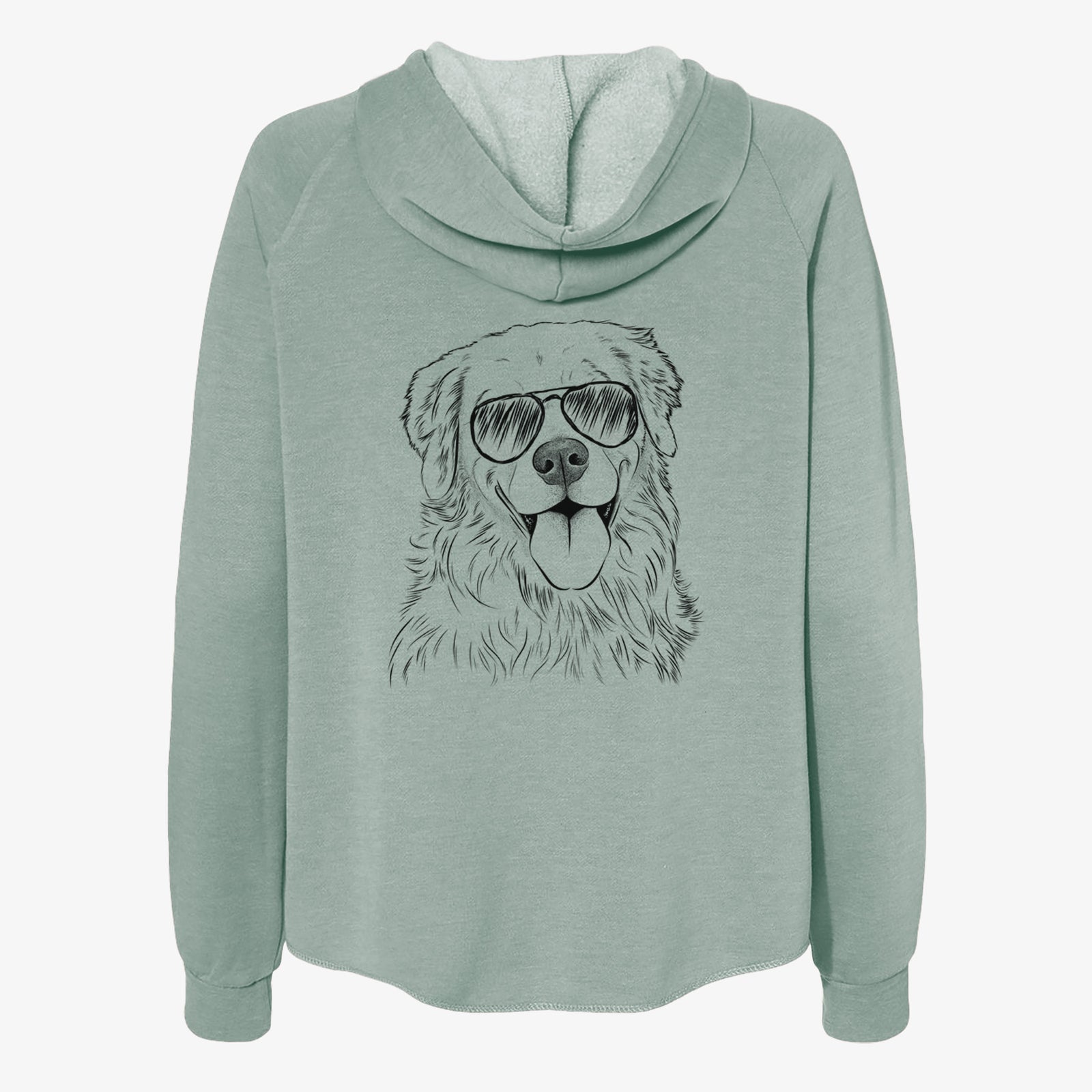 Ticket the Golden Retriever - Women's Cali Wave Zip-Up Sweatshirt