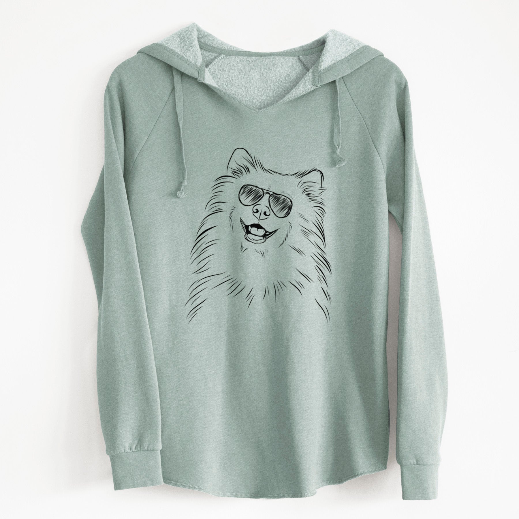 Aviator Tillie the Samoyed - Cali Wave Hooded Sweatshirt