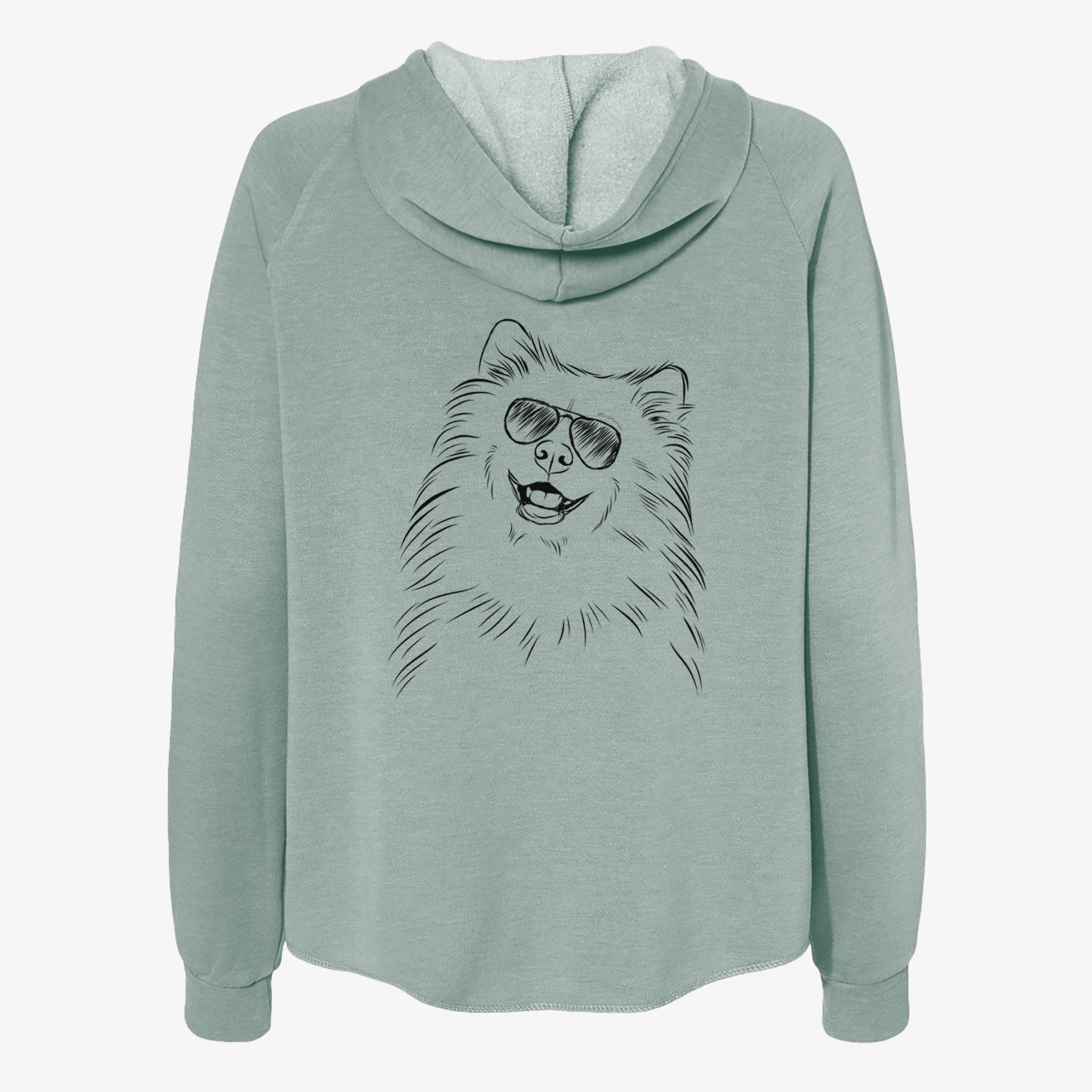 Tillie the Samoyed - Women's Cali Wave Zip-Up Sweatshirt