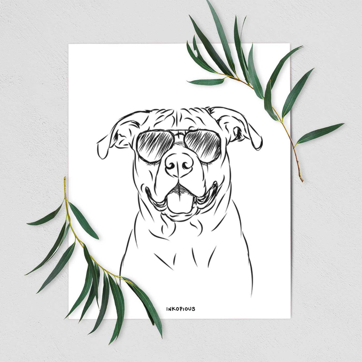 Timmy the Mixed Breed Art Print