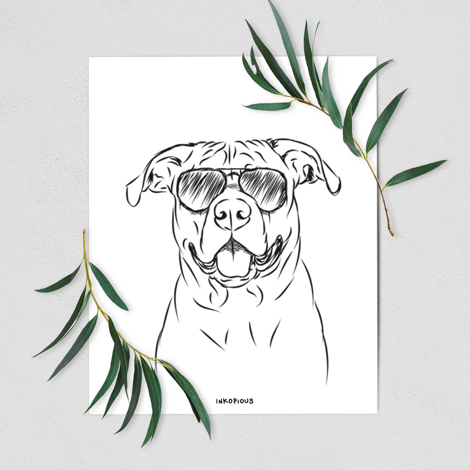 Timmy the Mixed Breed Art Print