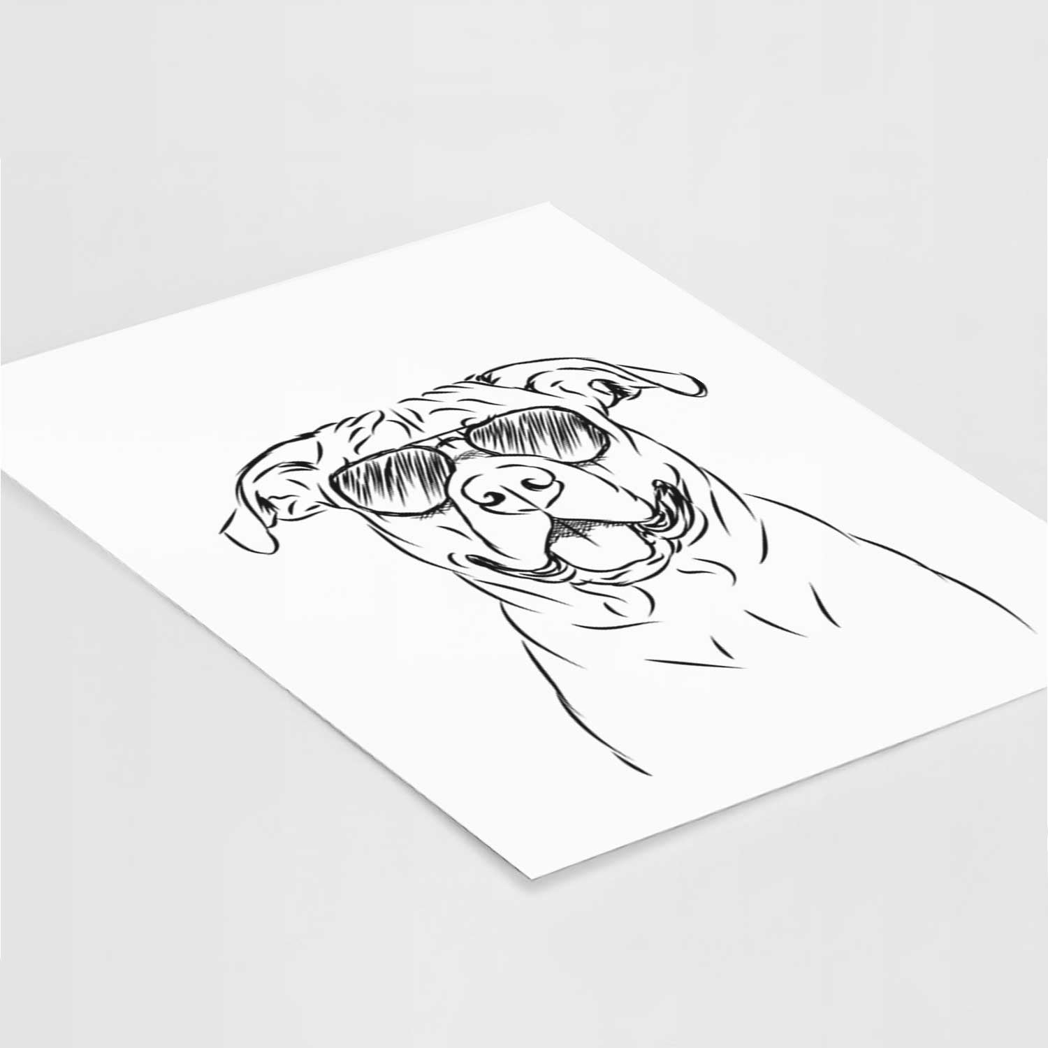 Timmy the Mixed Breed Art Print
