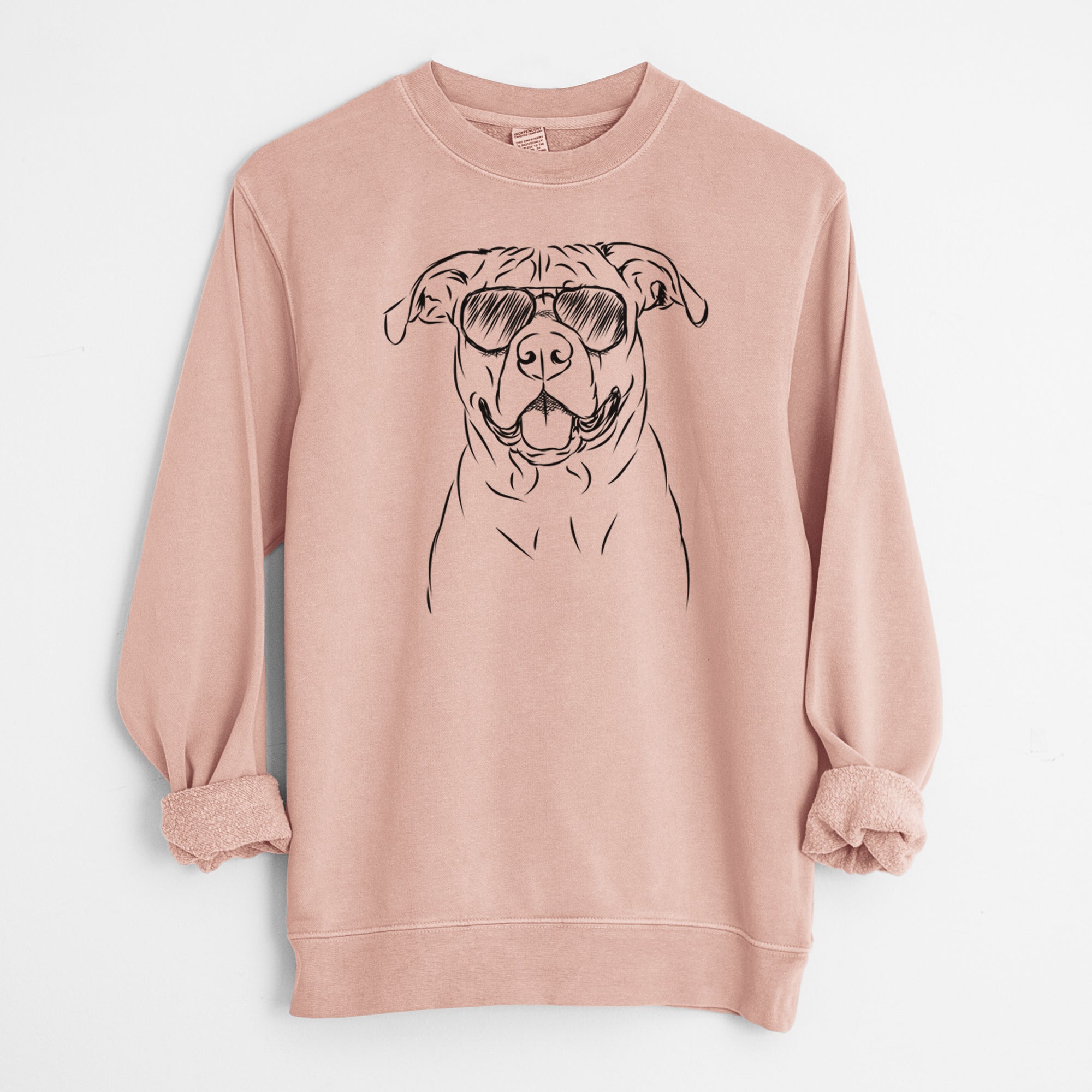 Aviator Timmy the Mixed Breed - Unisex Pigment Dyed Crew Sweatshirt