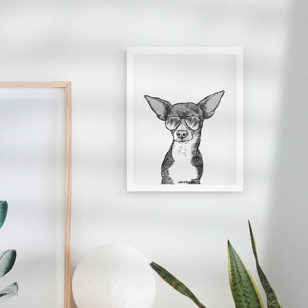 Tiny Archie the Mixed Breed Art Print
