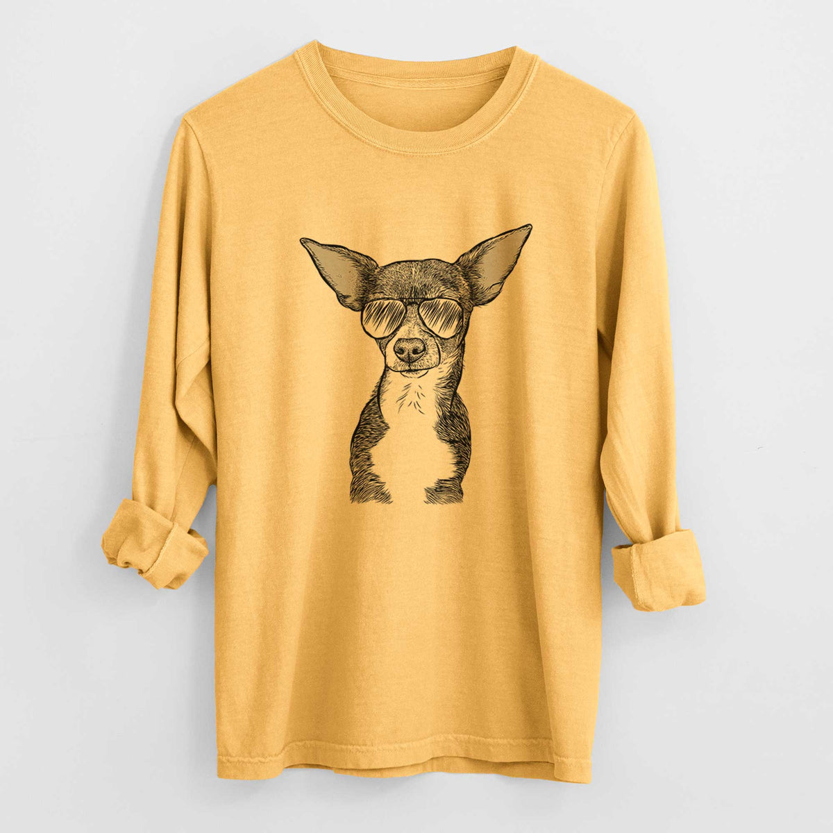 Aviators Tiny Archie the Mixed Breed - Heavyweight 100% Cotton Long Sleeve