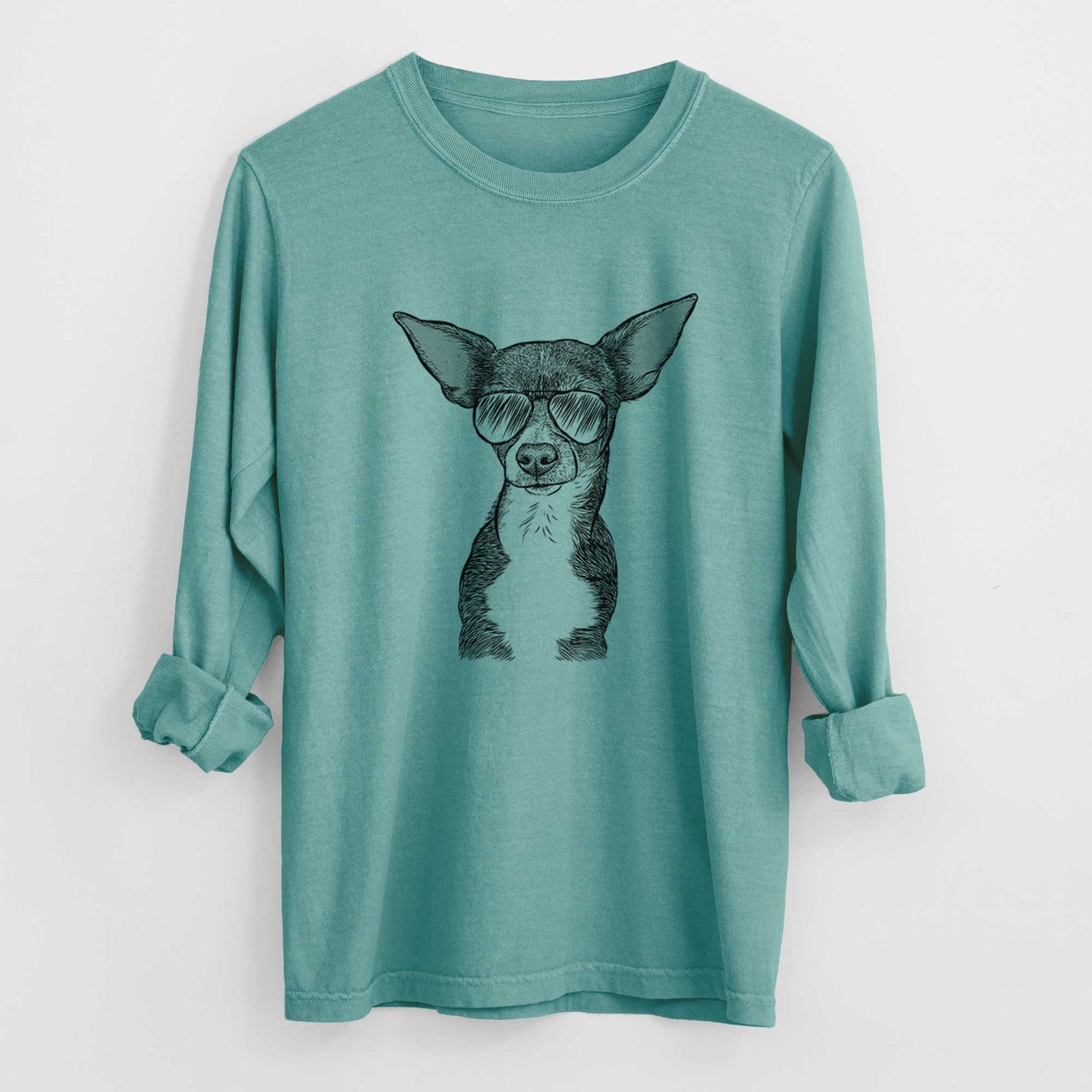 Aviators Tiny Archie the Mixed Breed - Heavyweight 100% Cotton Long Sleeve