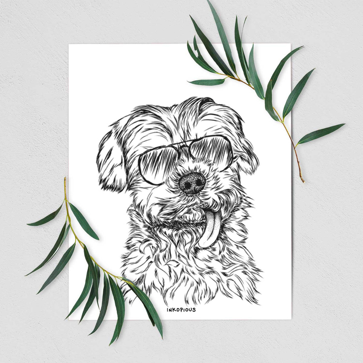 Tiny Titan the Shih Tzu Art Print