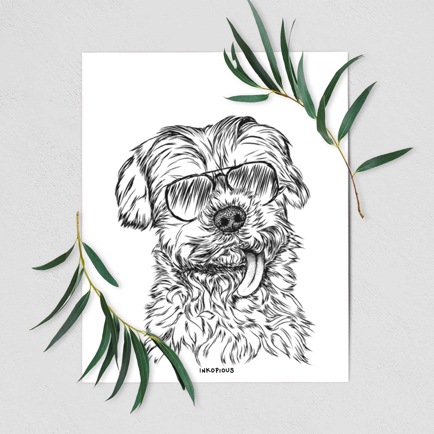 Tiny Titan the Shih Tzu Art Print