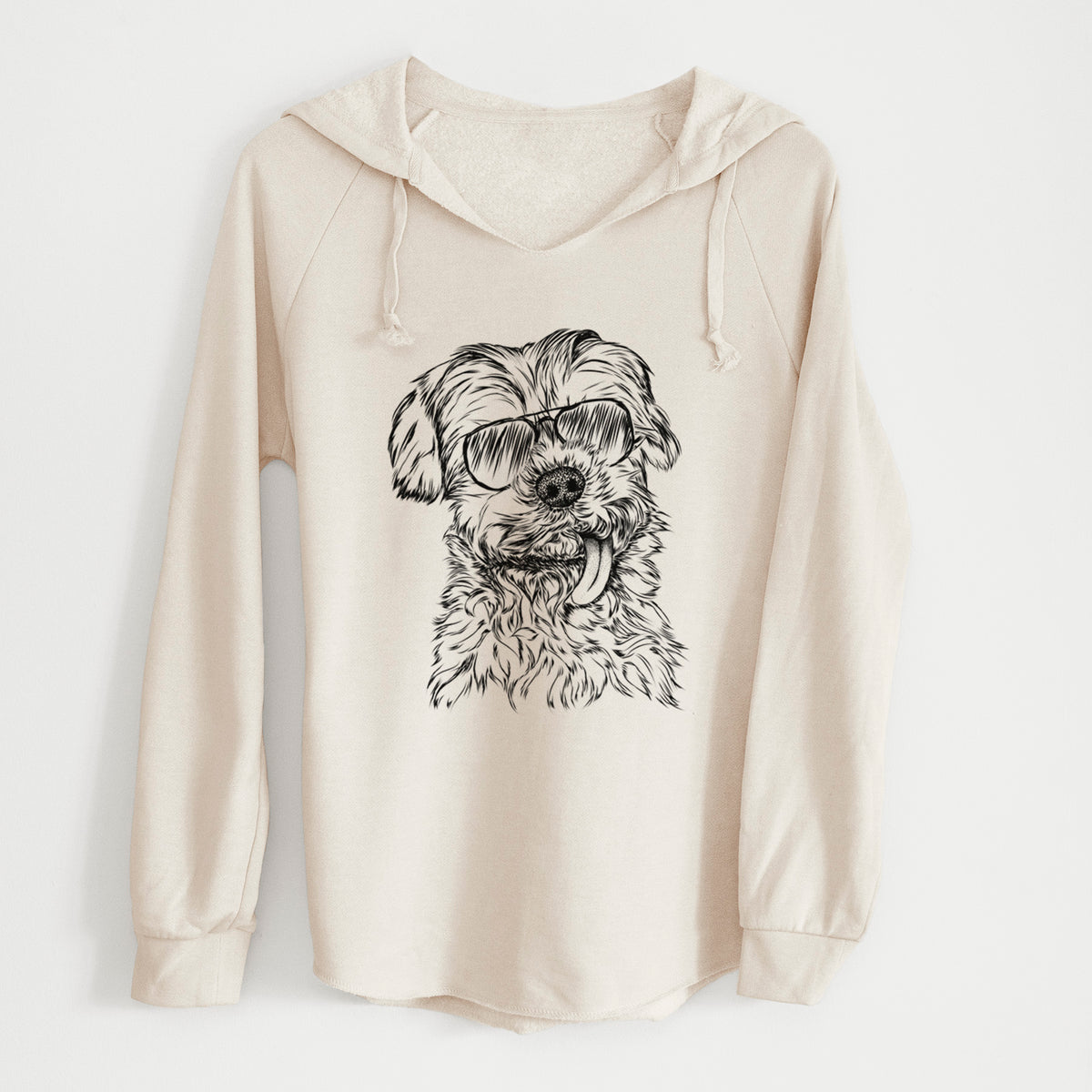 Aviator Tiny Titan the Shih Tzu - Cali Wave Hooded Sweatshirt