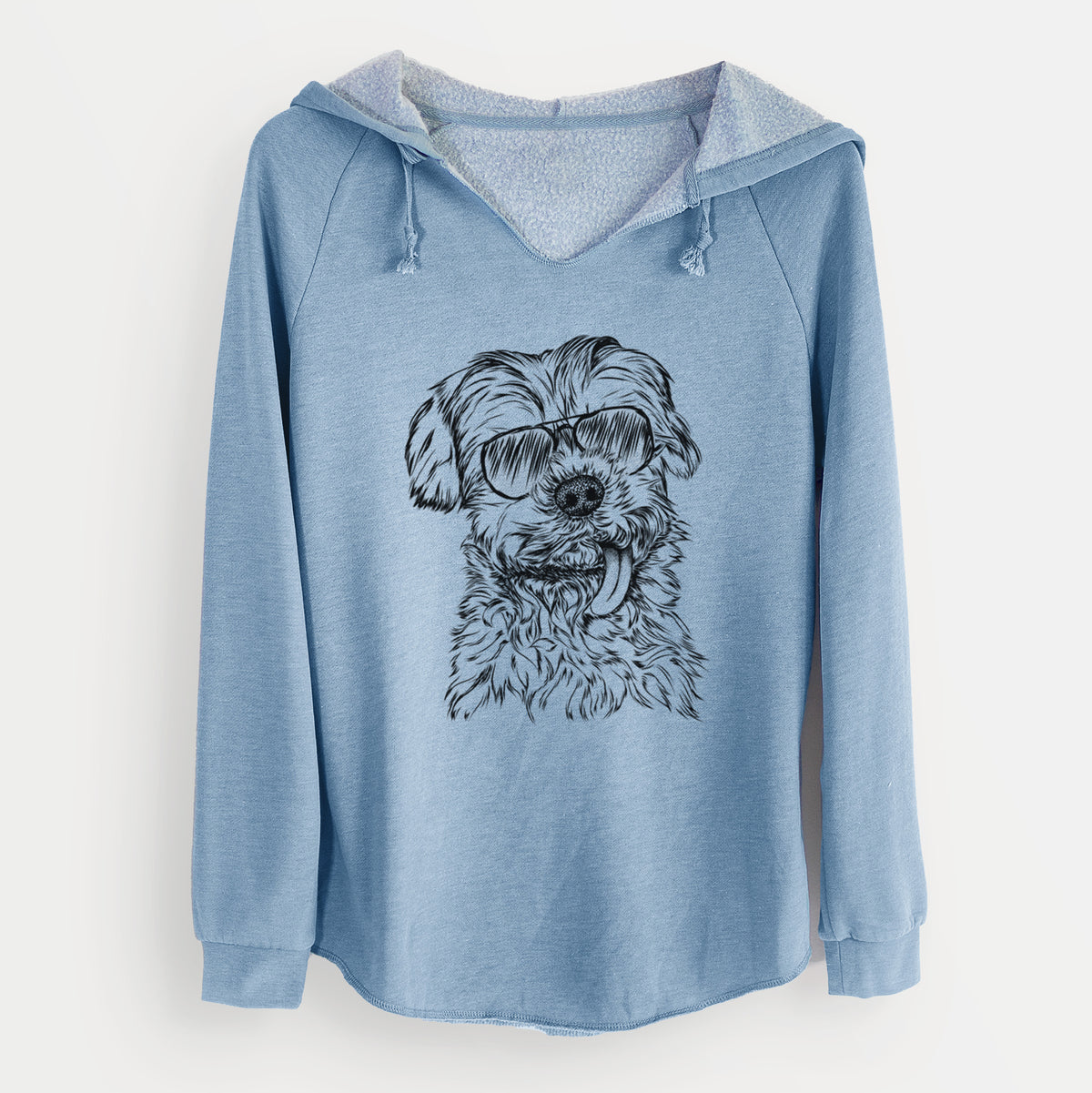 Aviator Tiny Titan the Shih Tzu - Cali Wave Hooded Sweatshirt