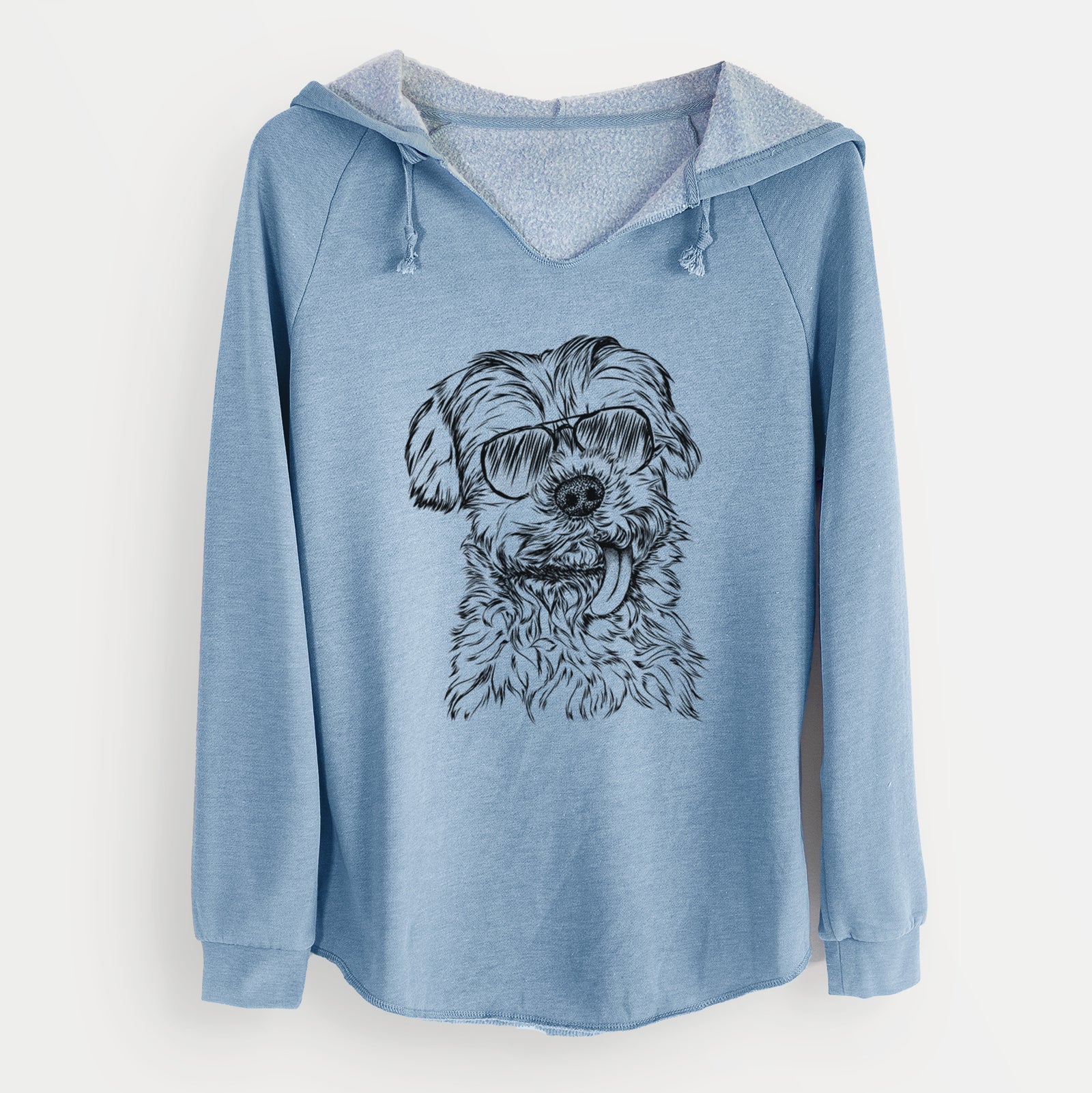 Aviator Tiny Titan the Shih Tzu - Cali Wave Hooded Sweatshirt