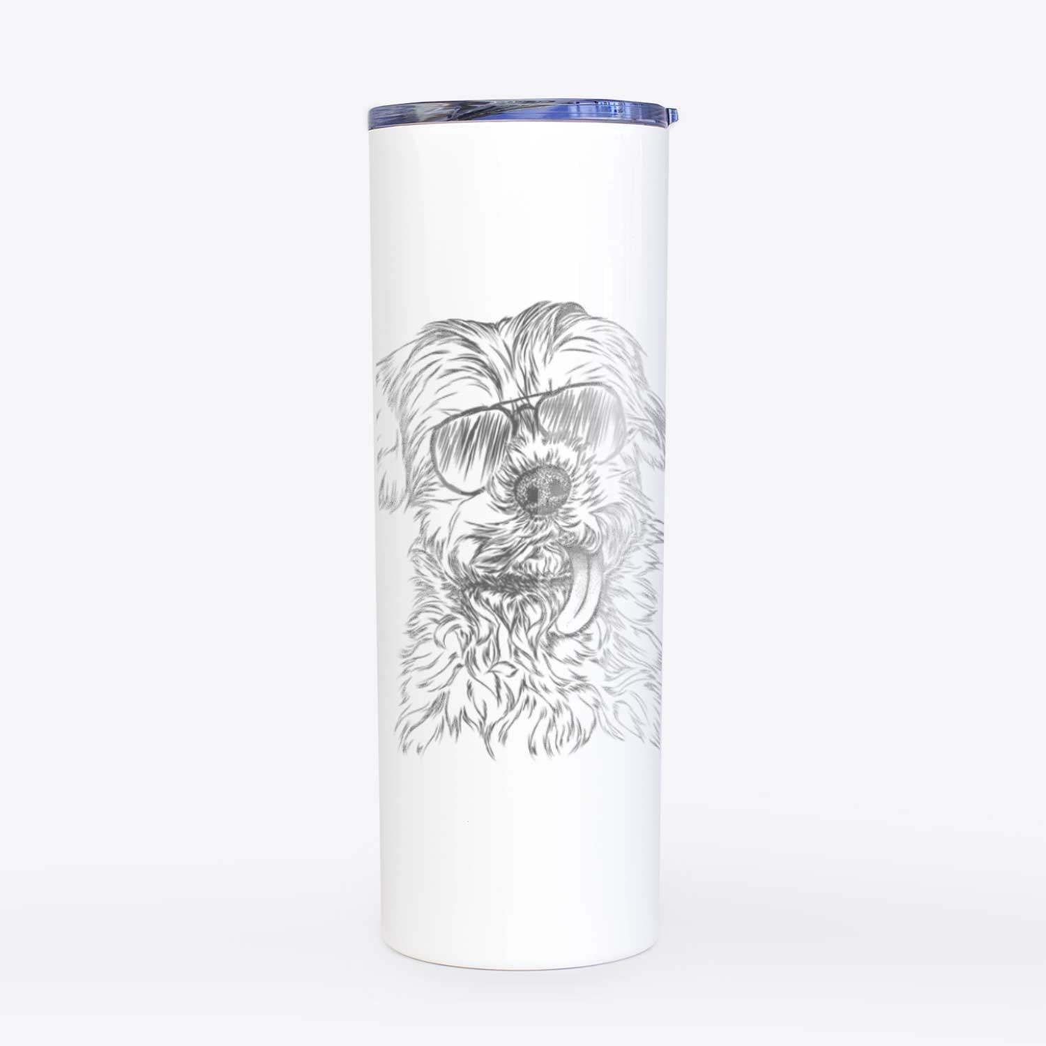 Tiny Titan the Shih Tzu - 20oz Skinny Tumbler