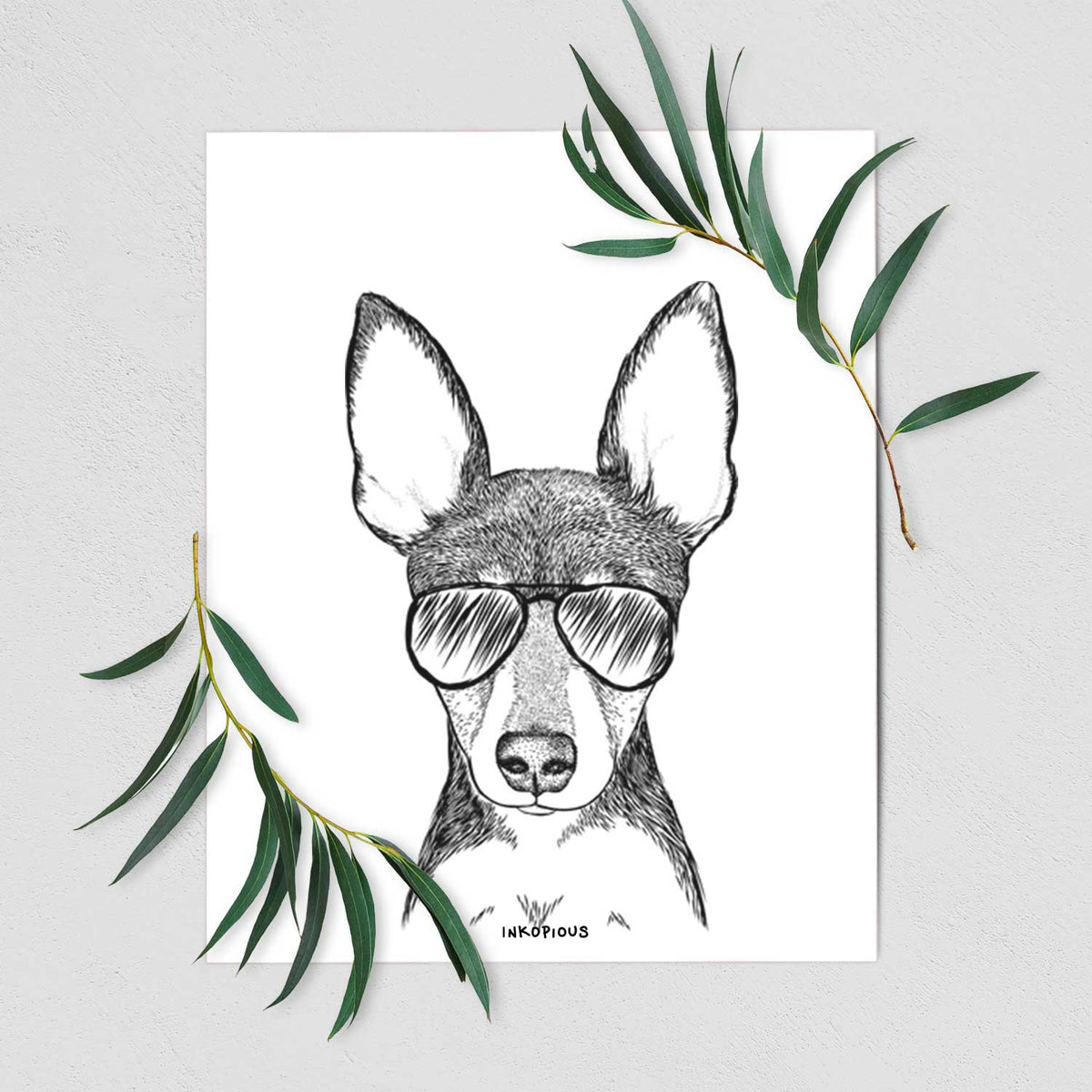Tiny the Toy Fox Terrier Art Print