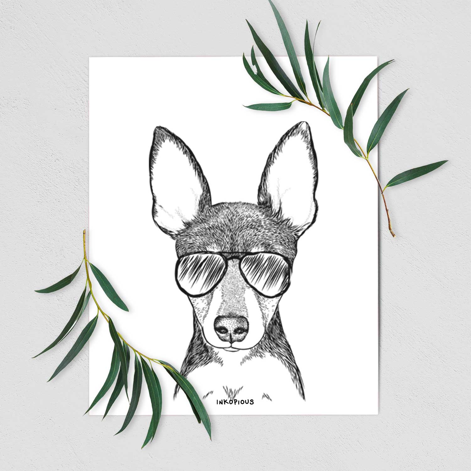 Tiny the Toy Fox Terrier Art Print