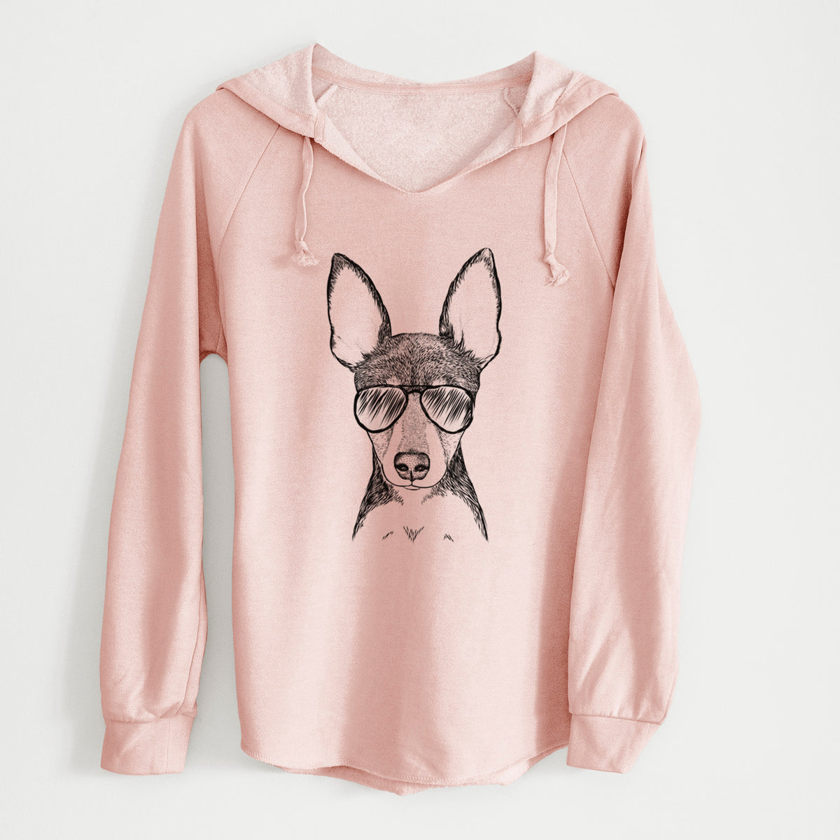 Aviator Tiny the Toy Fox Terrier - Cali Wave Hooded Sweatshirt