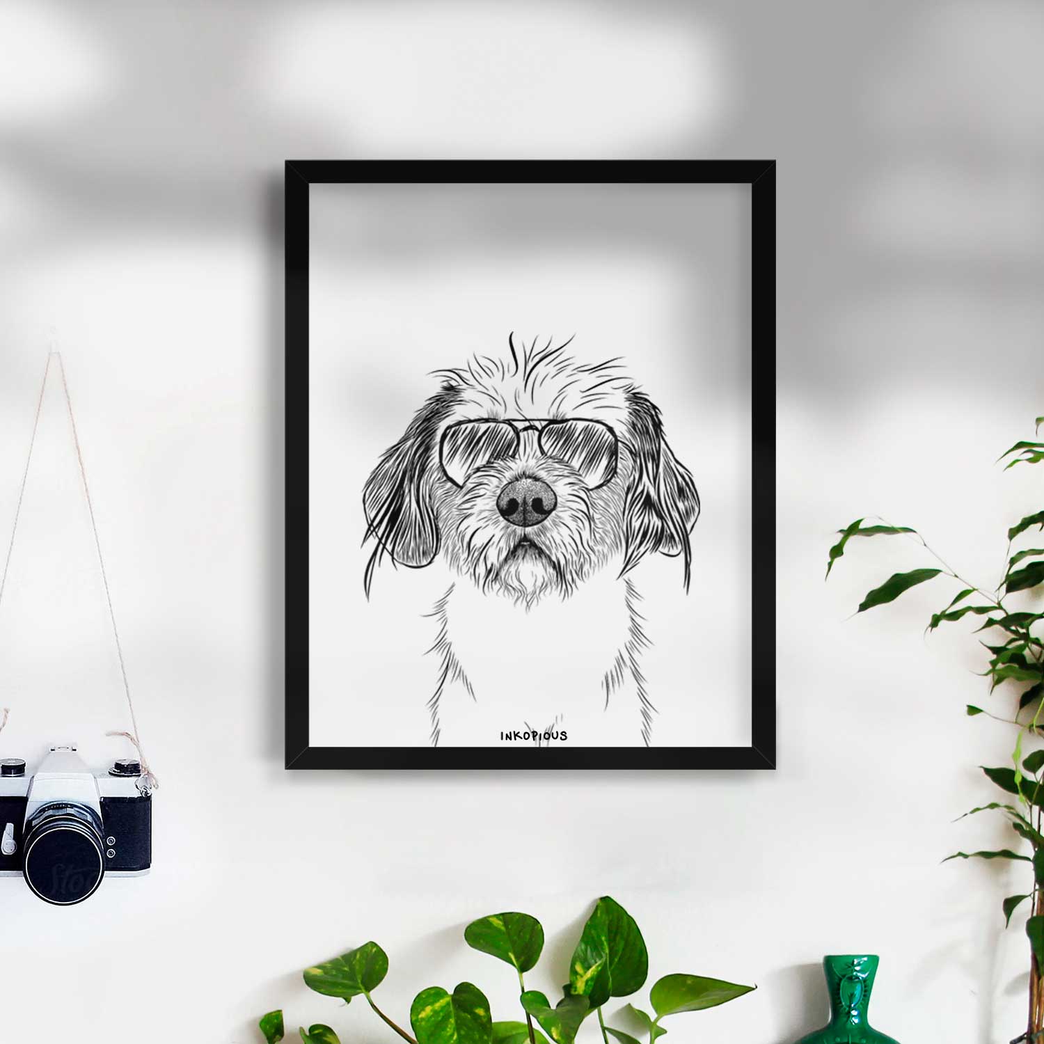 Tiny Tucker the Mixed Breed Art Print