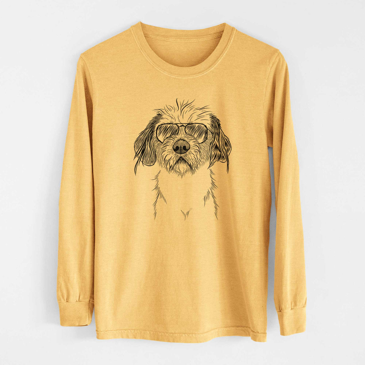 Aviators Tiny Tucker the Mixed Breed - Heavyweight 100% Cotton Long Sleeve