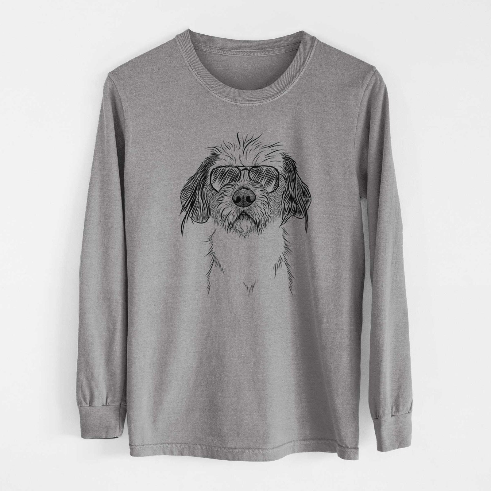 Aviators Tiny Tucker the Mixed Breed - Heavyweight 100% Cotton Long Sleeve