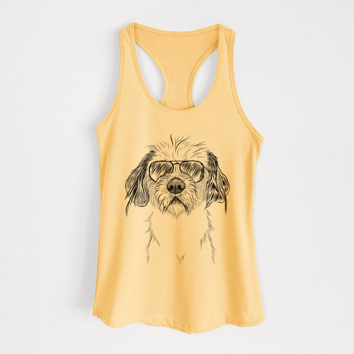 Tiny Tucker the Mixed Breed - Women's Racerback Tanktop