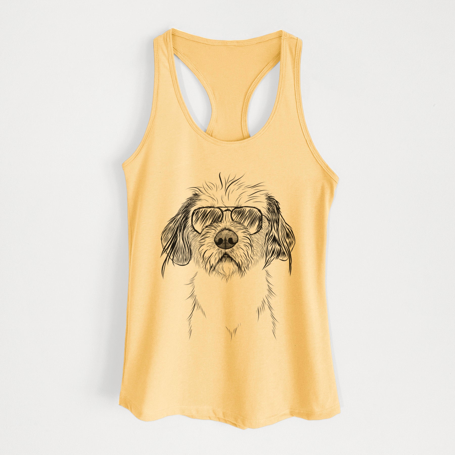 Tiny Tucker the Mixed Breed - Women's Racerback Tanktop