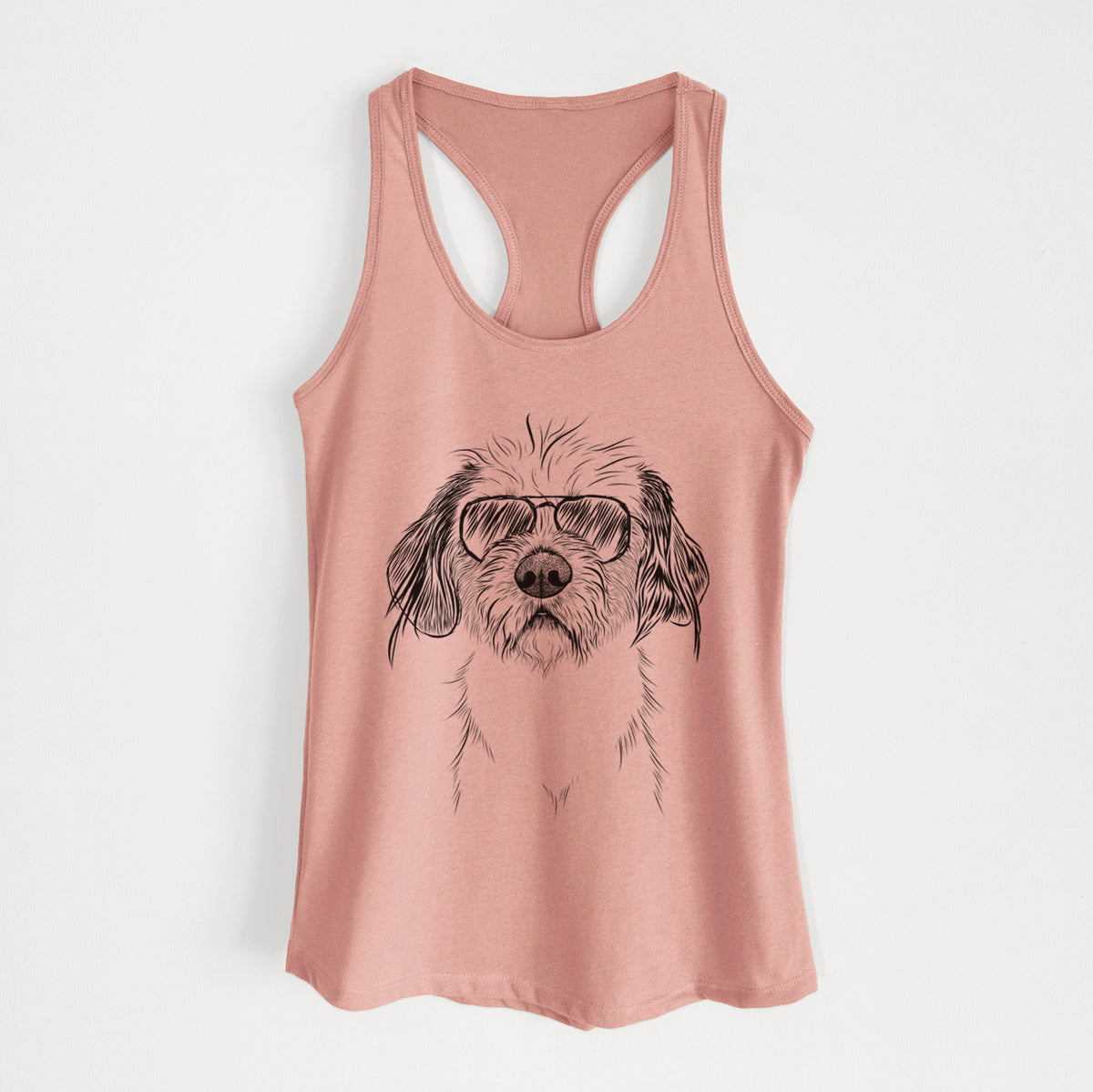 Tiny Tucker the Mixed Breed - Women's Racerback Tanktop