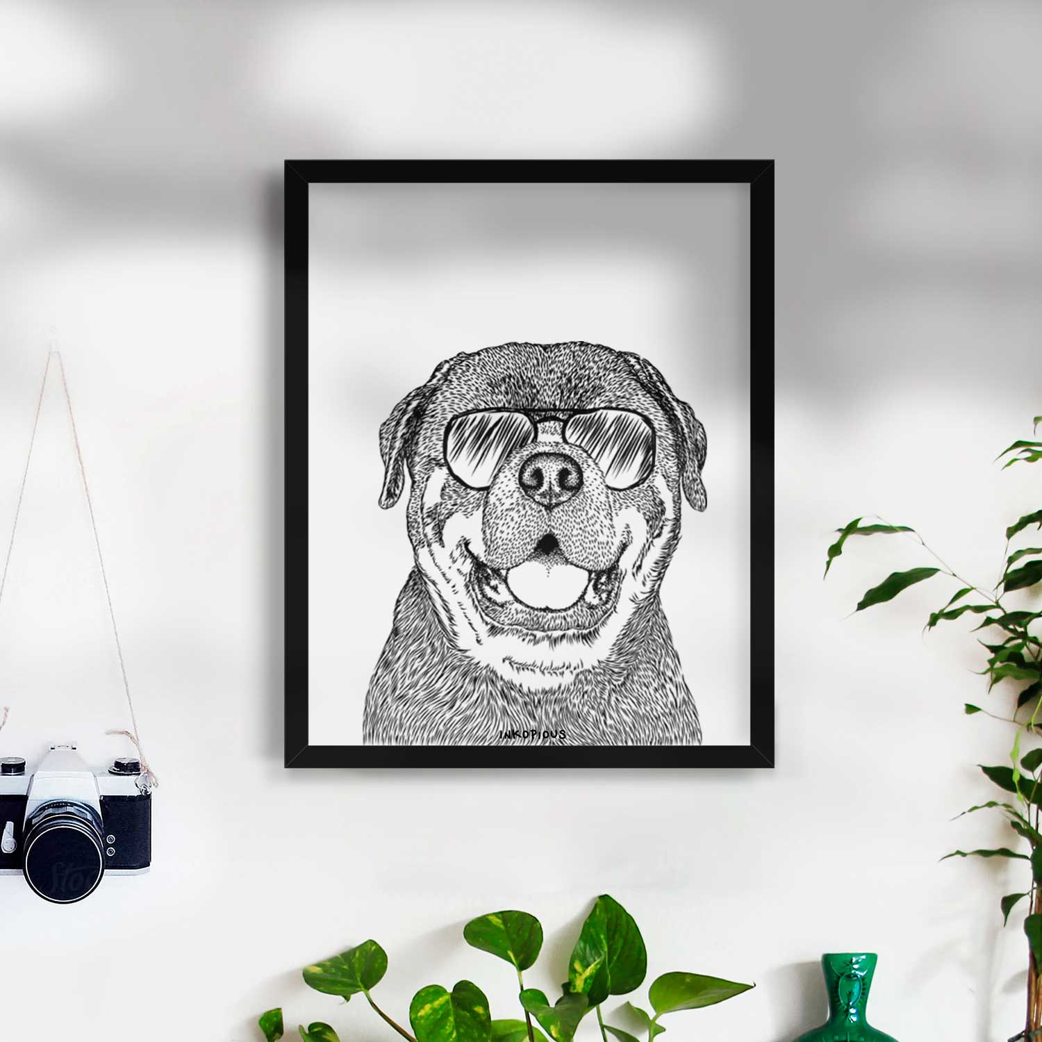 Titan the Rottweiler Art Print