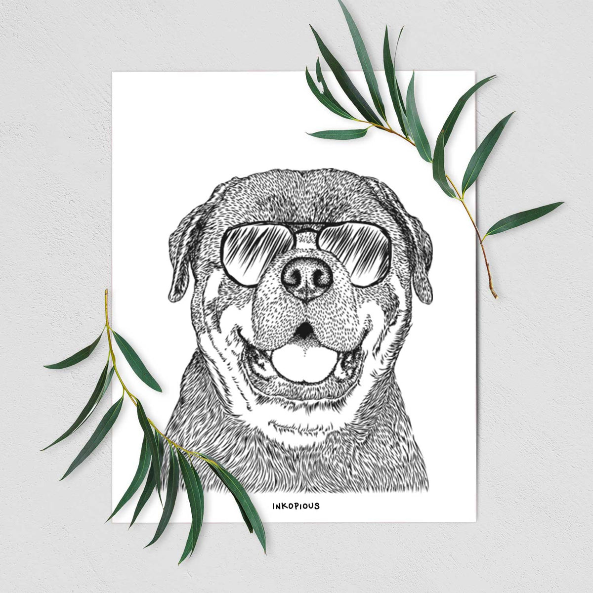 Titan the Rottweiler Art Print