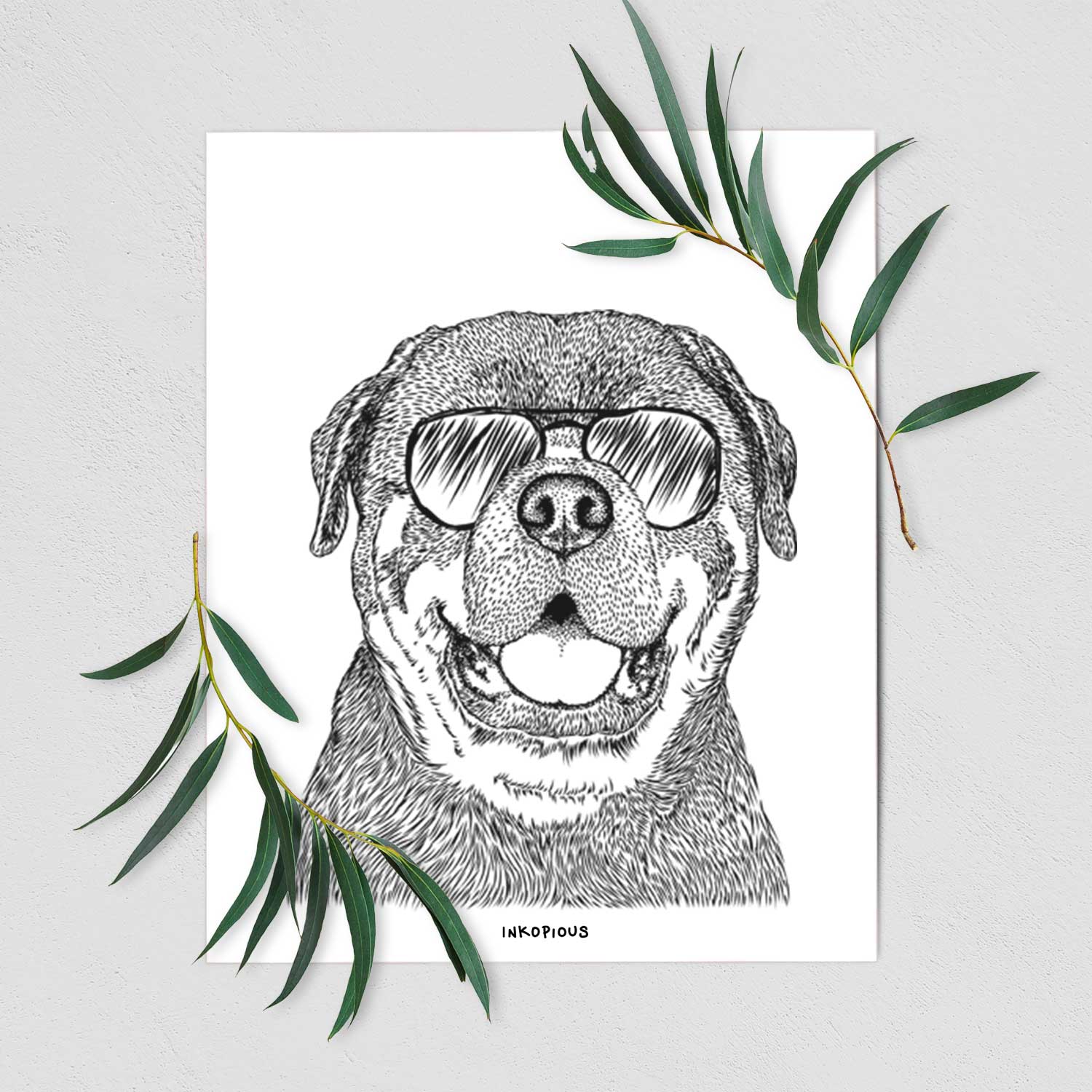 Titan the Rottweiler Art Print