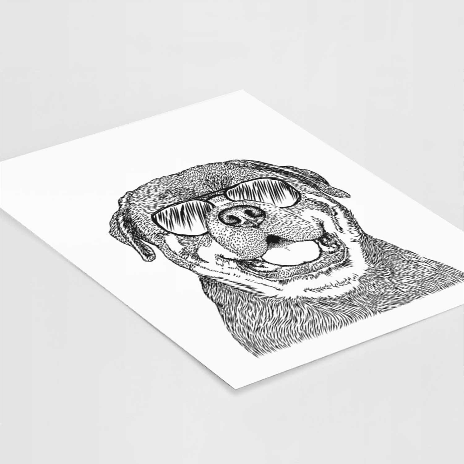 Titan the Rottweiler Art Print