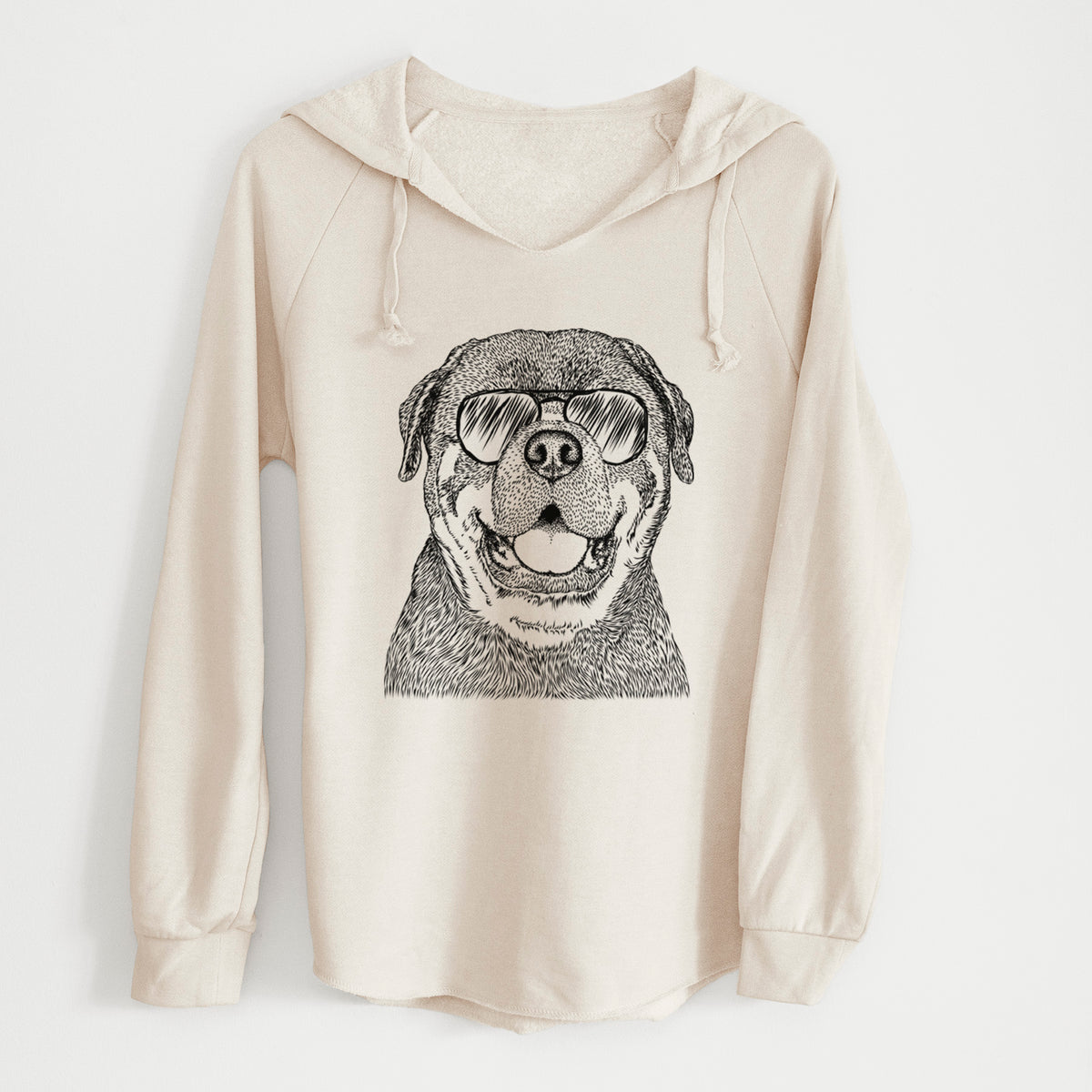 Aviator Titan the Rottweiler - Cali Wave Hooded Sweatshirt