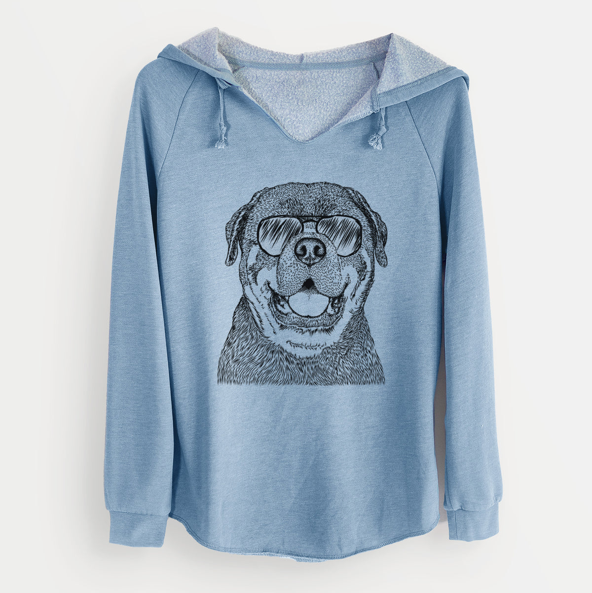 Aviator Titan the Rottweiler - Cali Wave Hooded Sweatshirt