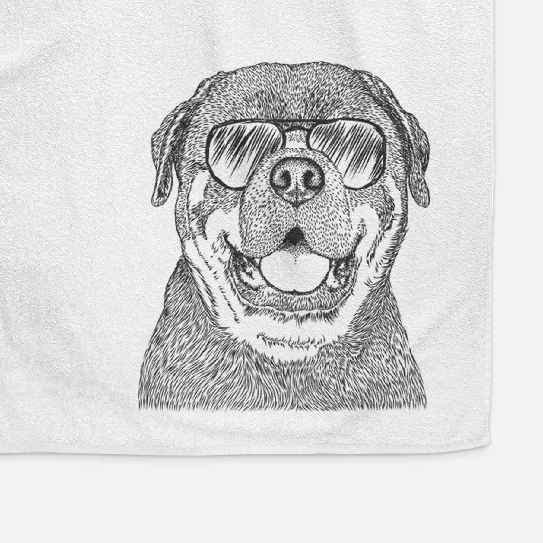 Titan the Rottweiler Decorative Hand Towel