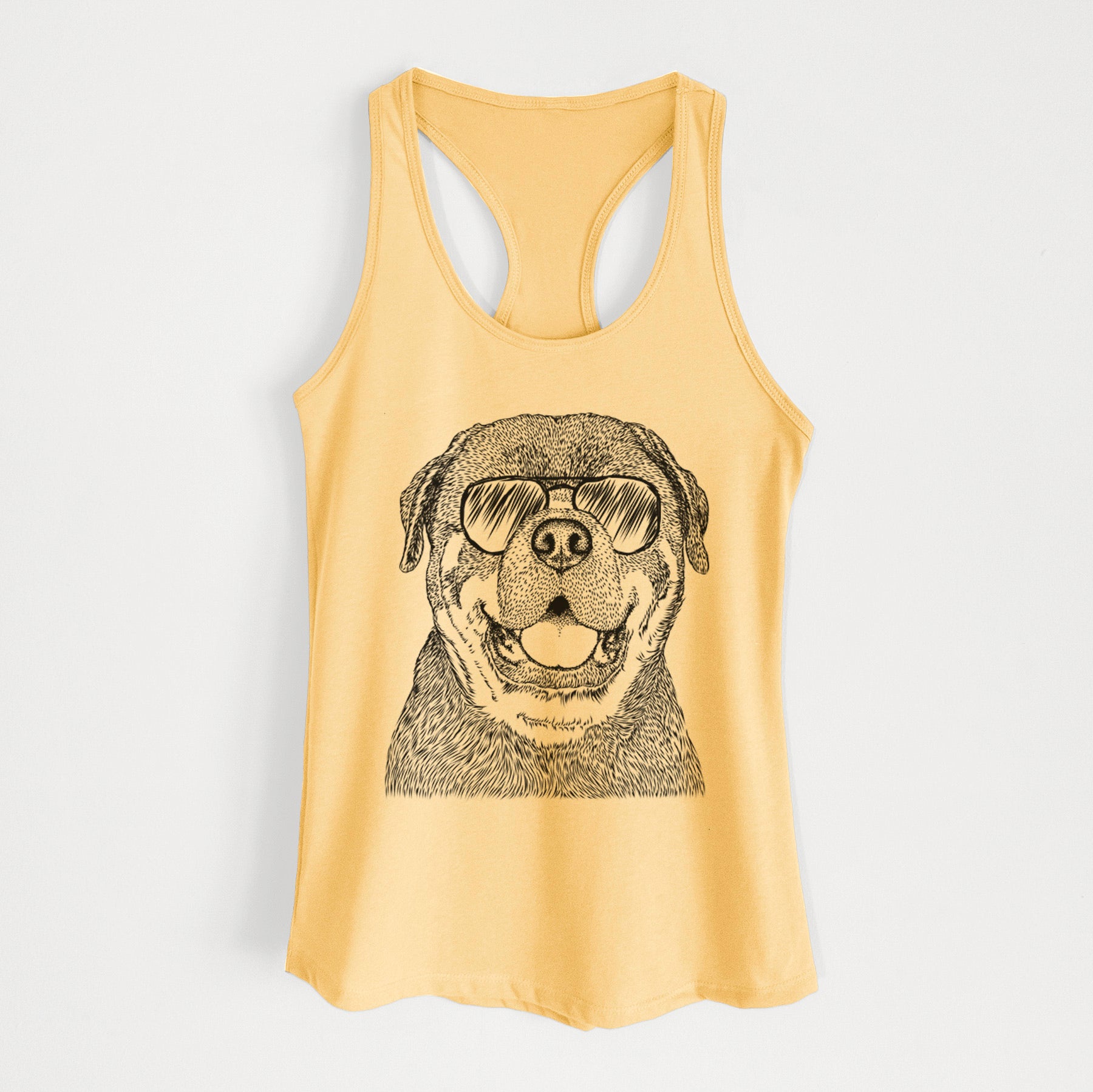 Titan the Rottweiler - Women's Racerback Tanktop