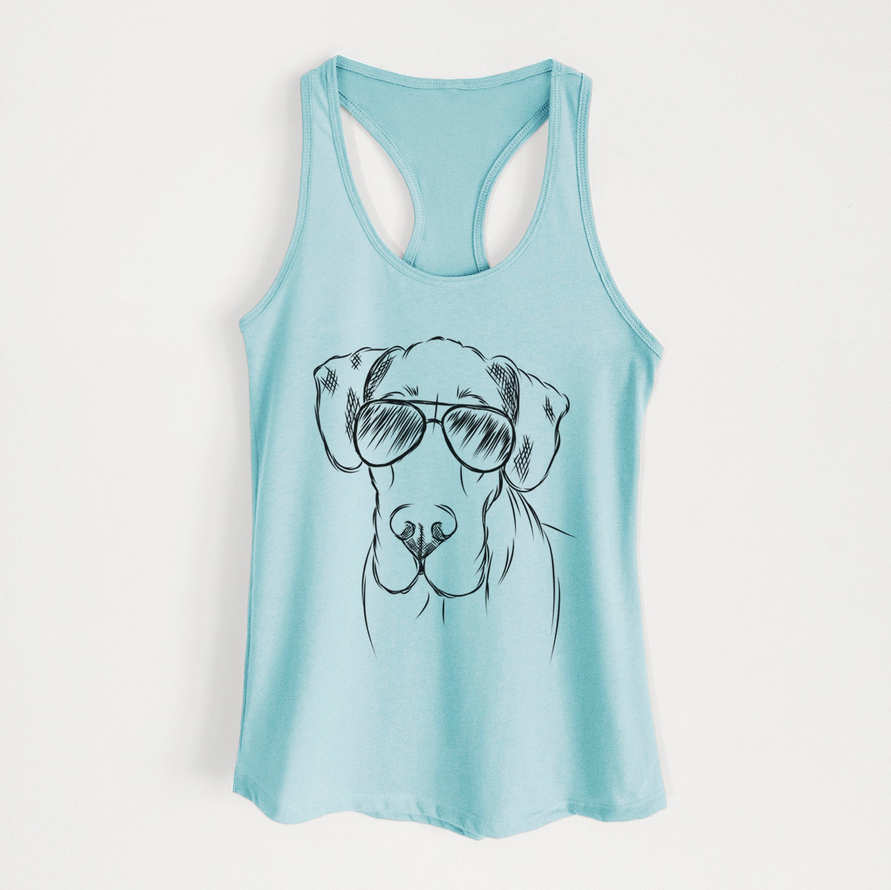 Titus the Great Dane - Women's Racerback Tanktop