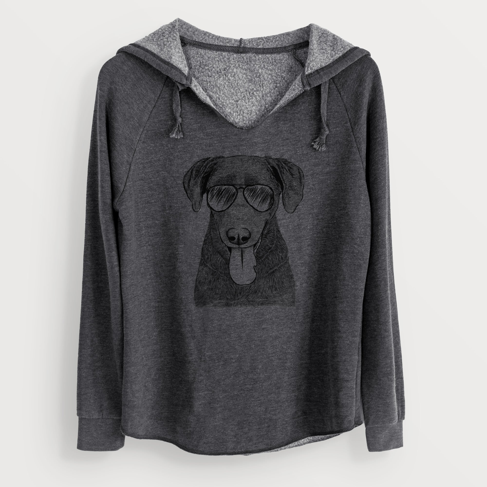 Aviator Tobes the Chocolate Lab - Cali Wave Hooded Sweatshirt