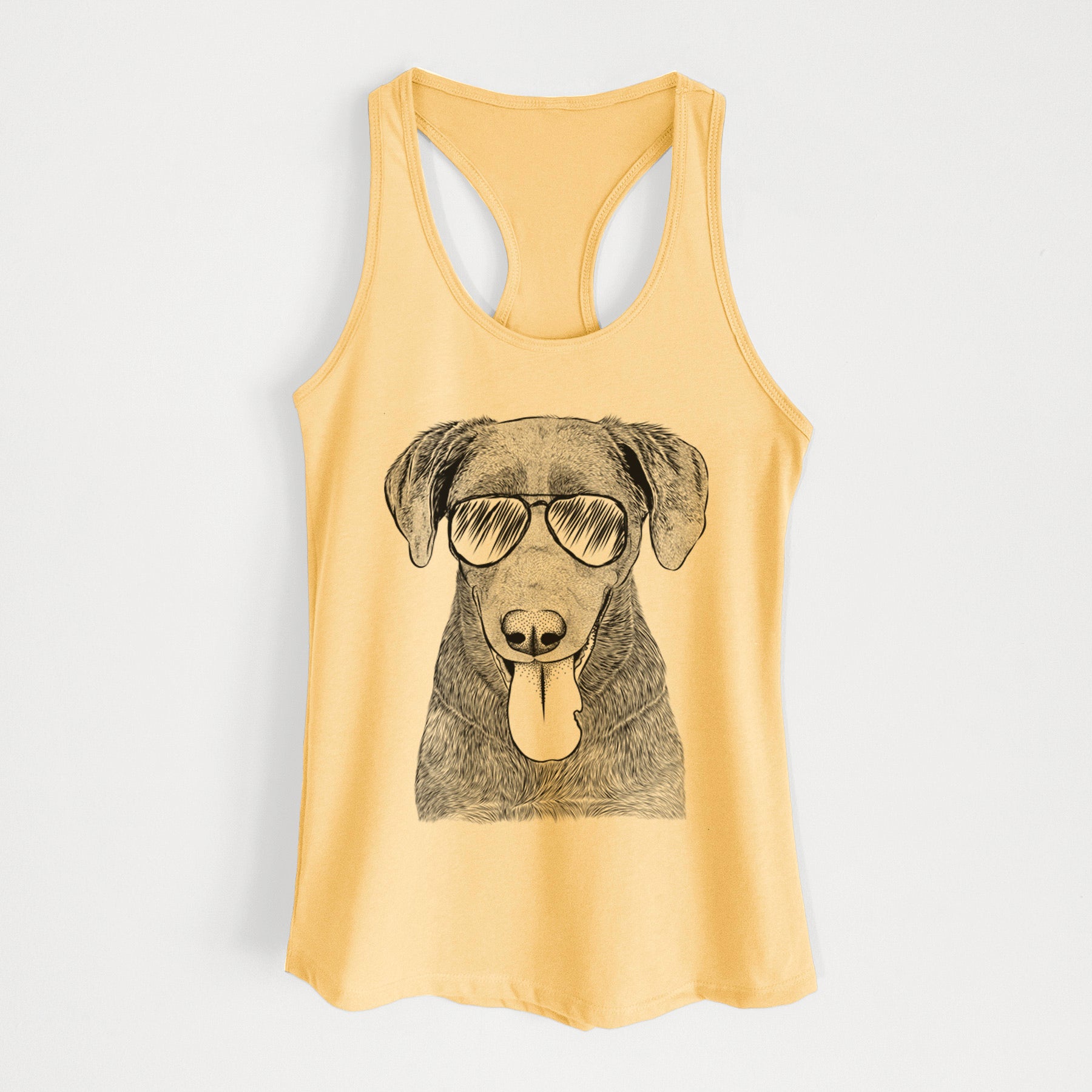 Tobes the Chocolate Lab - Women's Racerback Tanktop