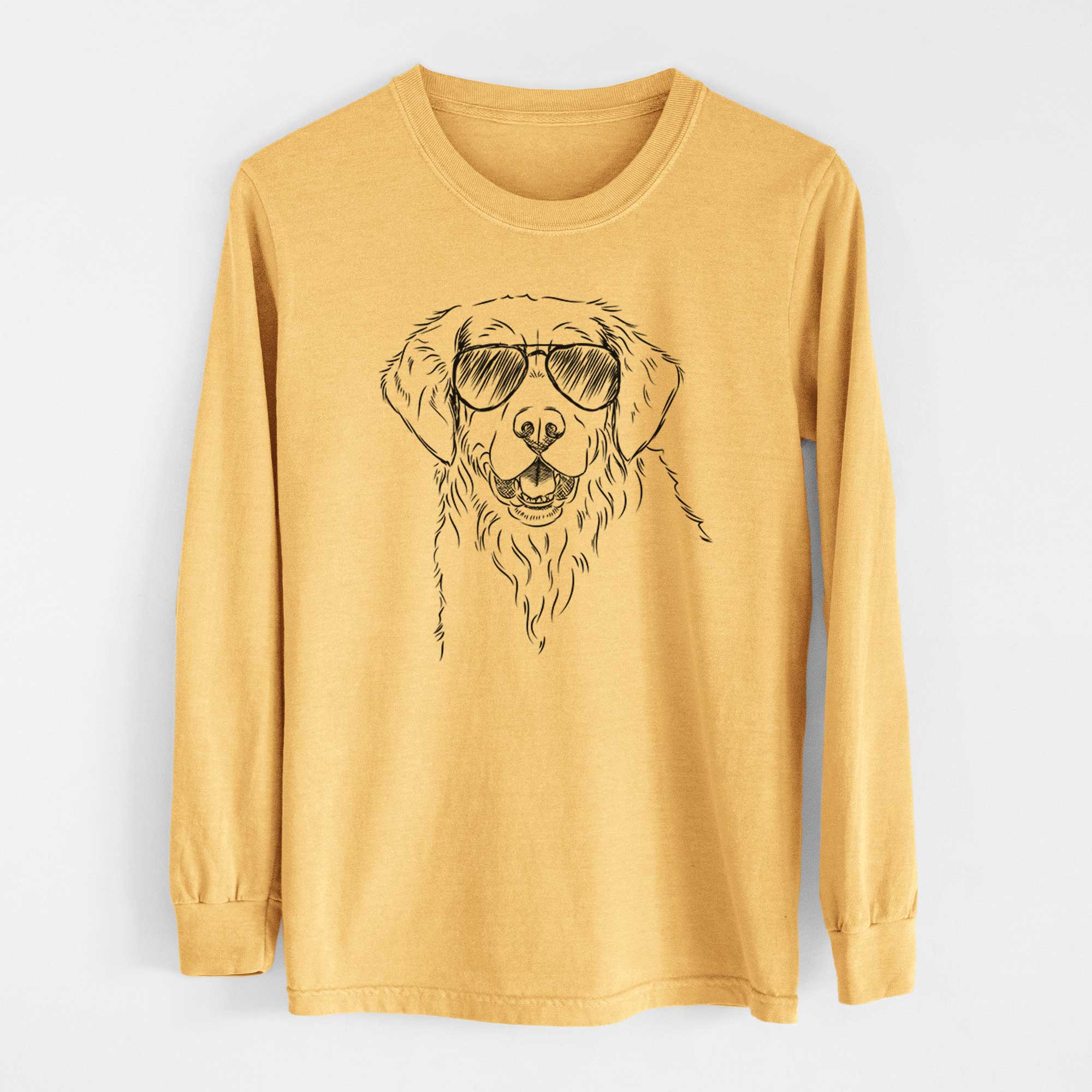 Aviators Toby the Golden Retriever - Heavyweight 100% Cotton Long Sleeve