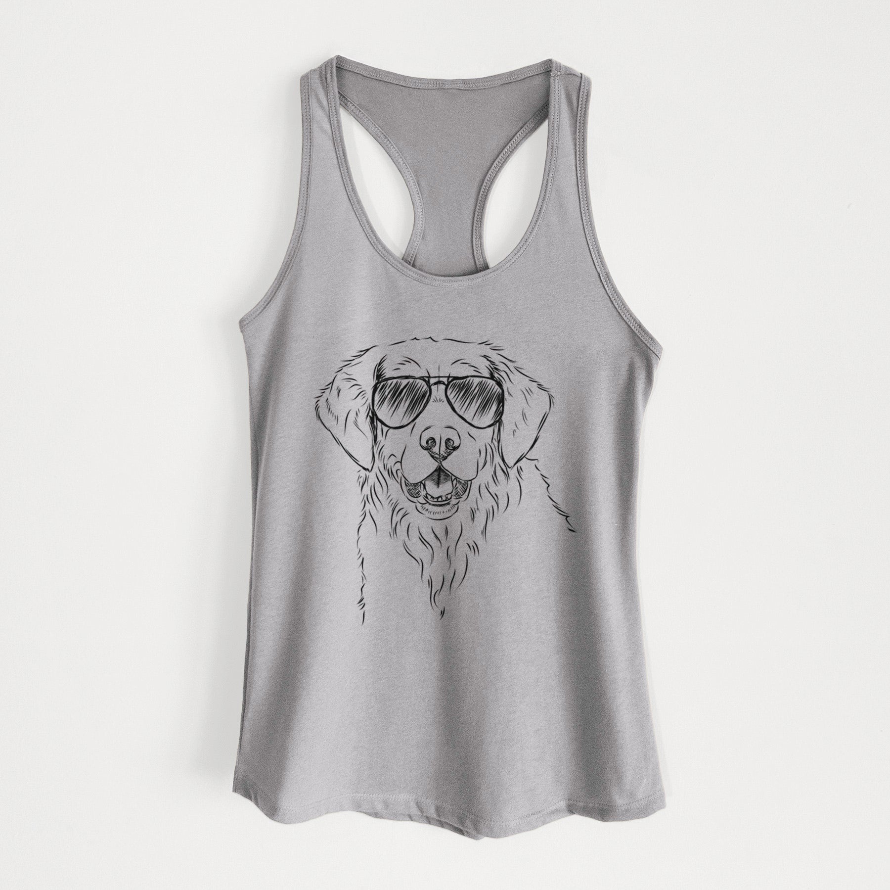 Toby the Golden Retriever - Women's Racerback Tanktop