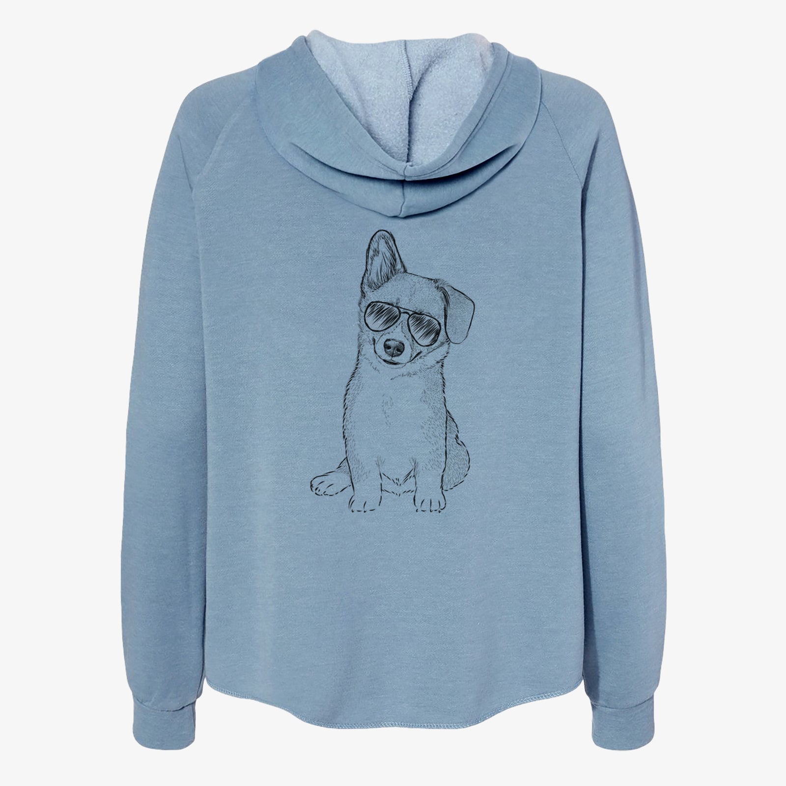 Toby the Corgi Puppy - Women's Cali Wave Zip-Up Sweatshirt