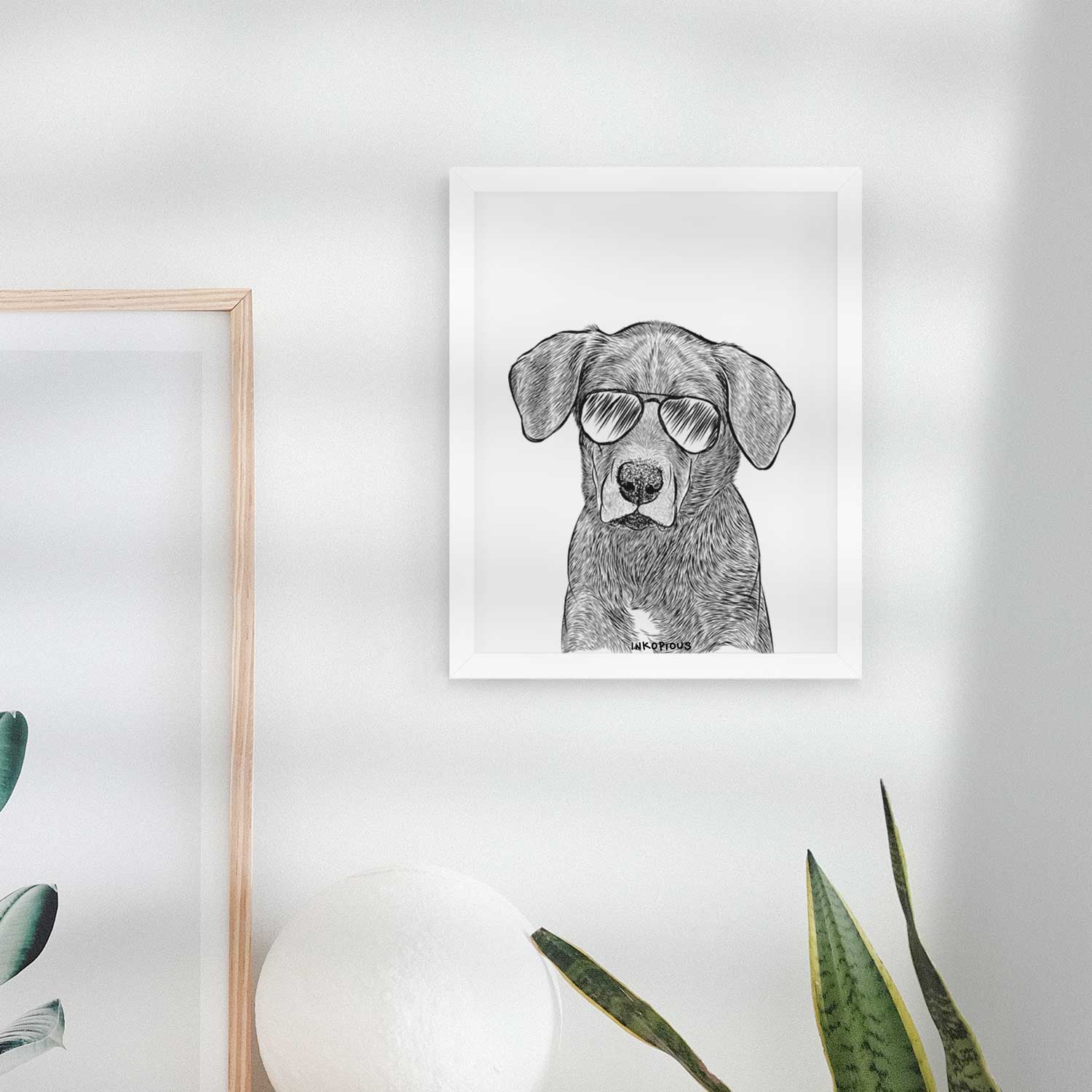 Tom the Lab Dane Mix Art Print