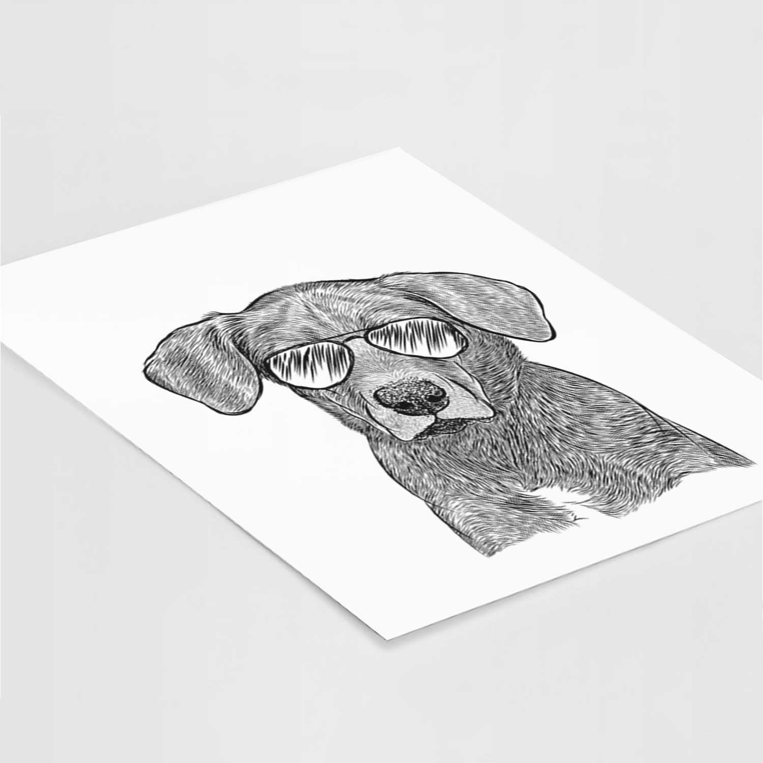 Tom the Lab Dane Mix Art Print
