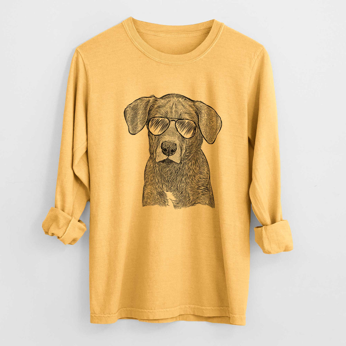 Aviators Tom the Lab Dane Mix - Heavyweight 100% Cotton Long Sleeve