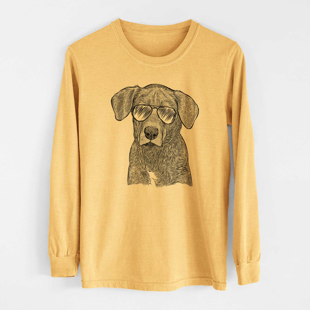 Aviators Tom the Lab Dane Mix - Heavyweight 100% Cotton Long Sleeve