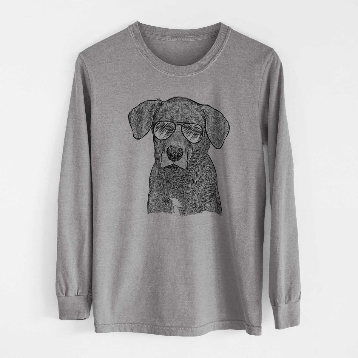 Aviators Tom the Lab Dane Mix - Heavyweight 100% Cotton Long Sleeve