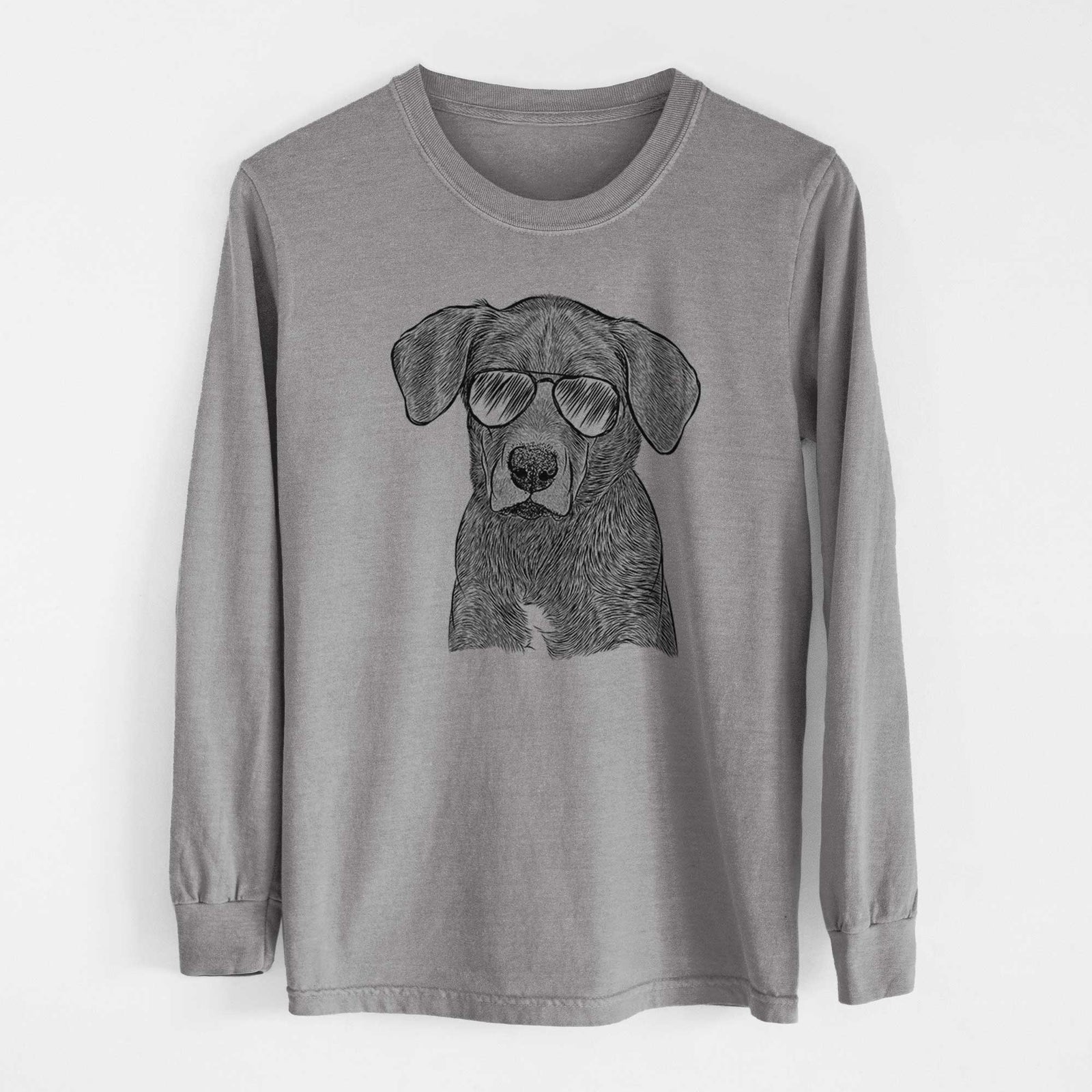 Aviators Tom the Lab Dane Mix - Heavyweight 100% Cotton Long Sleeve